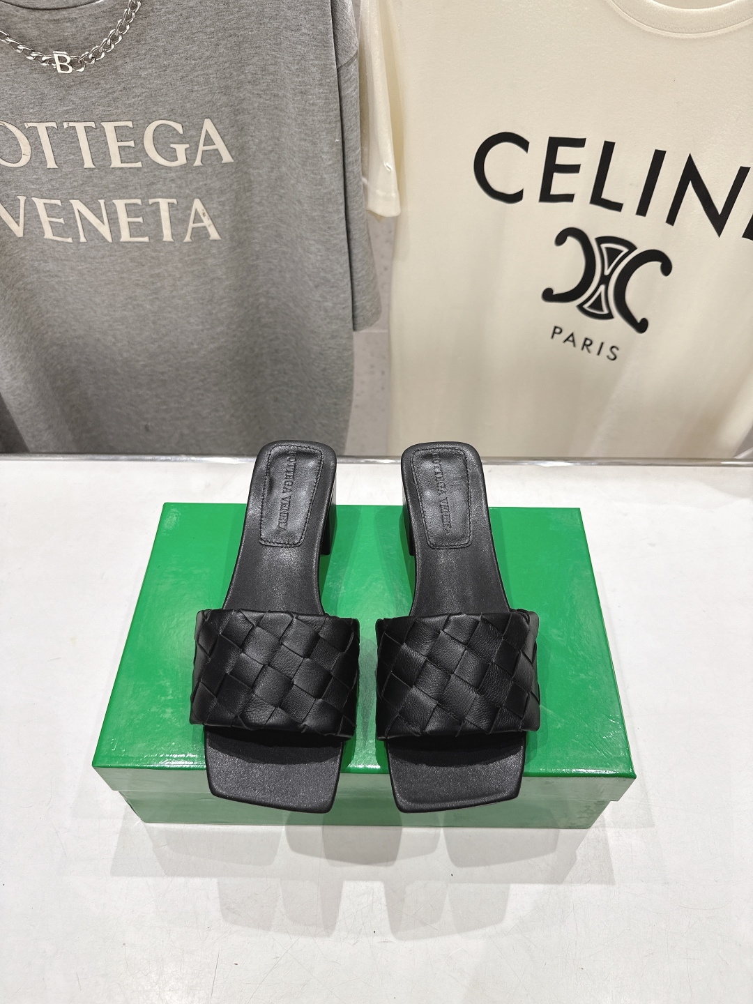 高版本出厂 高跟 Bottega Veneta/BV F065 2026ss夏季新款Parco Mule