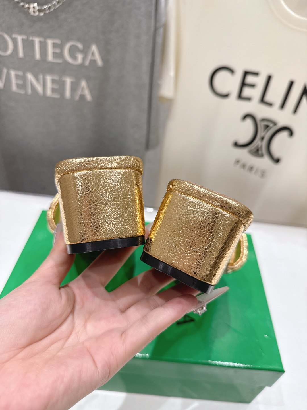 高版本出厂 高跟 Bottega Veneta/BV F065 2026ss夏季新款Parco Mule