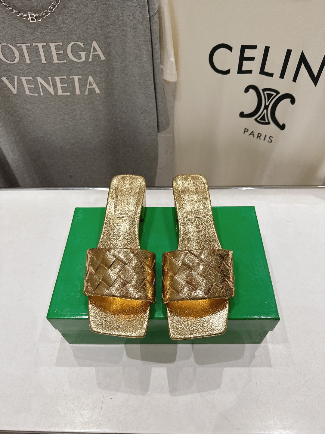 高版本出厂 高跟 Bottega Veneta/BV F065 2026ss夏季新款Parco Mule