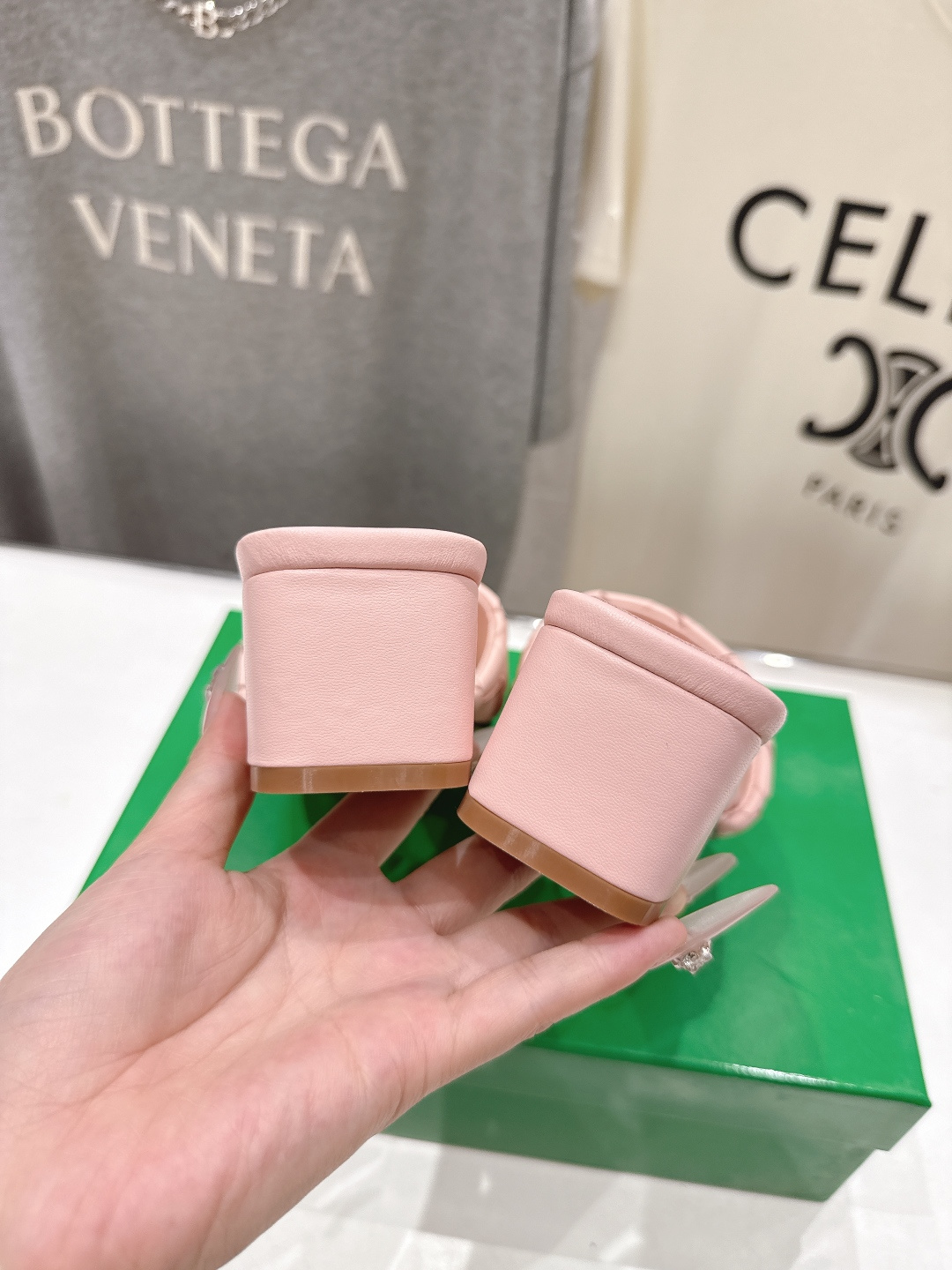 高版本出厂 高跟 Bottega Veneta/BV F065 2026ss夏季新款Parco Mule