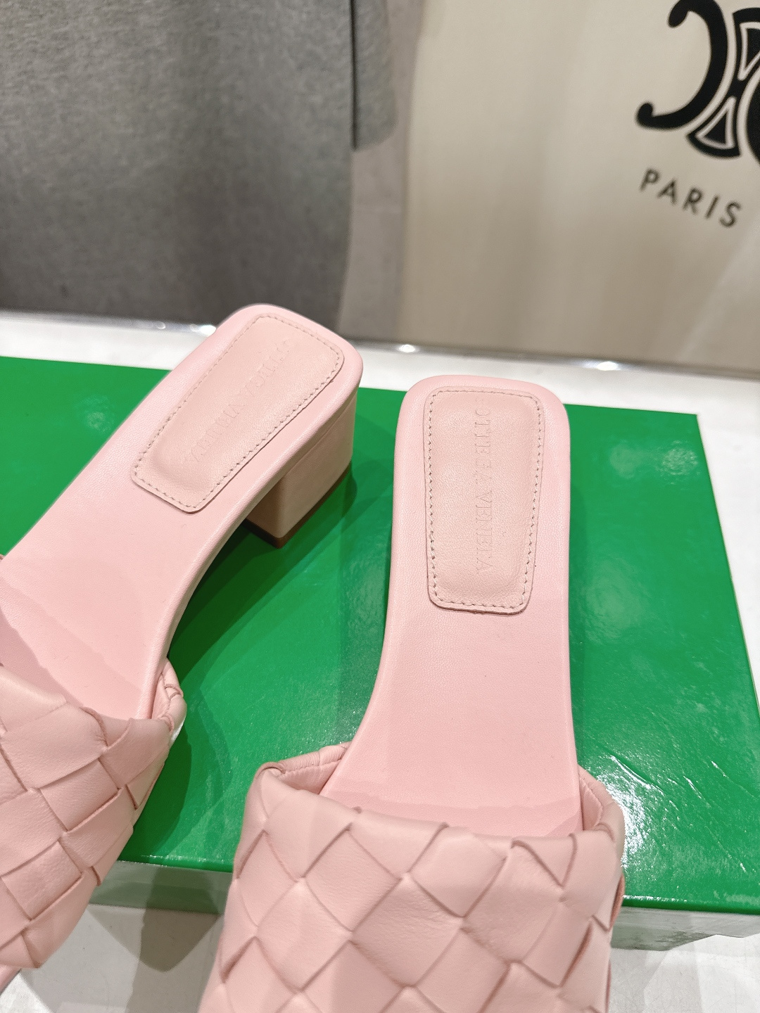 高版本出厂 高跟 Bottega Veneta/BV F065 2026ss夏季新款Parco Mule