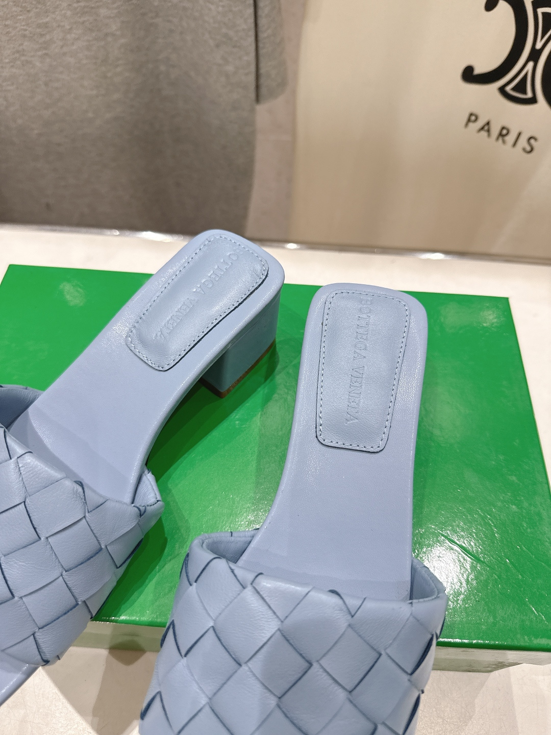 高版本出厂 高跟 Bottega Veneta/BV F065 2026ss夏季新款Parco Mule