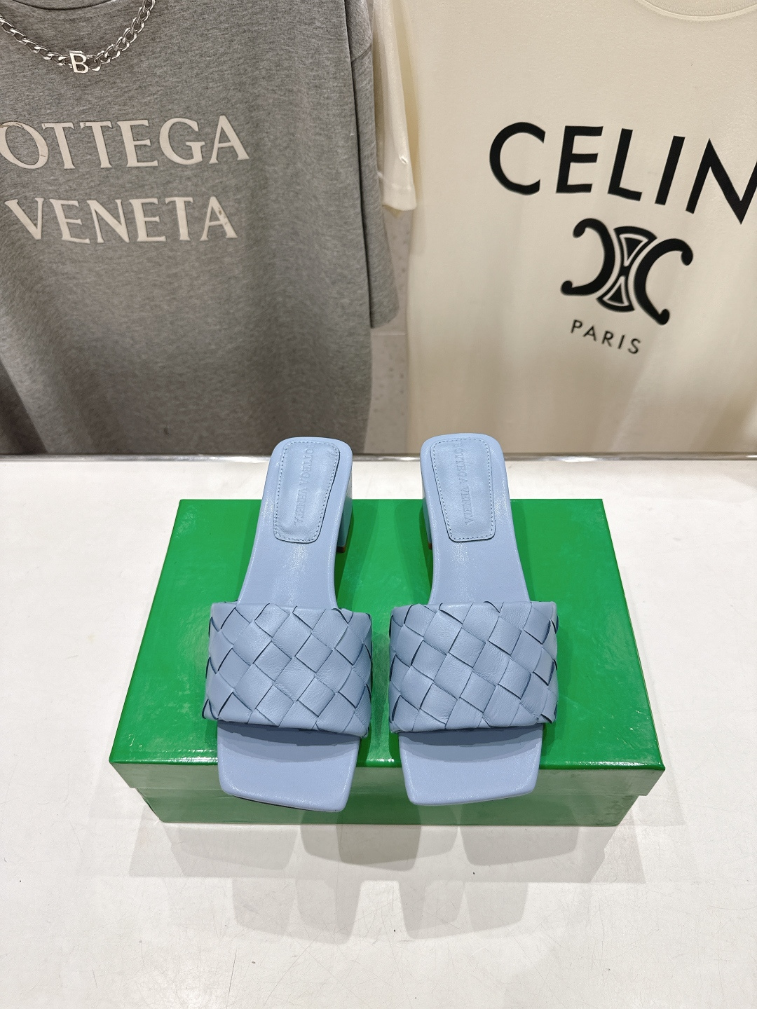 高版本出厂 高跟 Bottega Veneta/BV F065 2026ss夏季新款Parco Mule