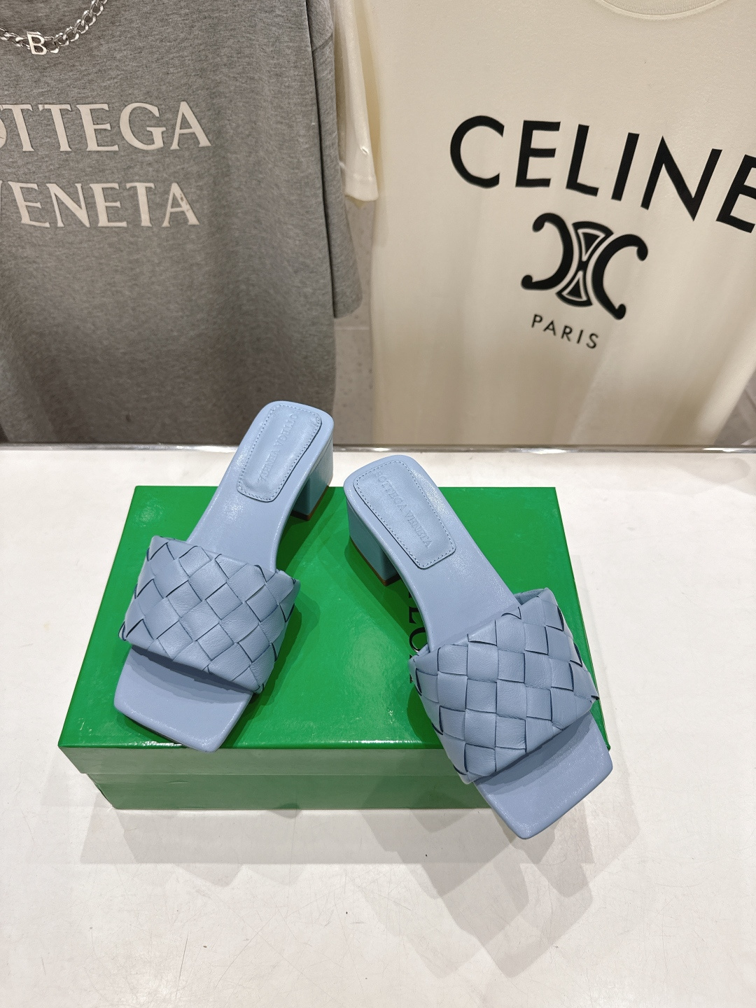 高版本出厂 高跟 Bottega Veneta/BV F065 2026ss夏季新款Parco Mule