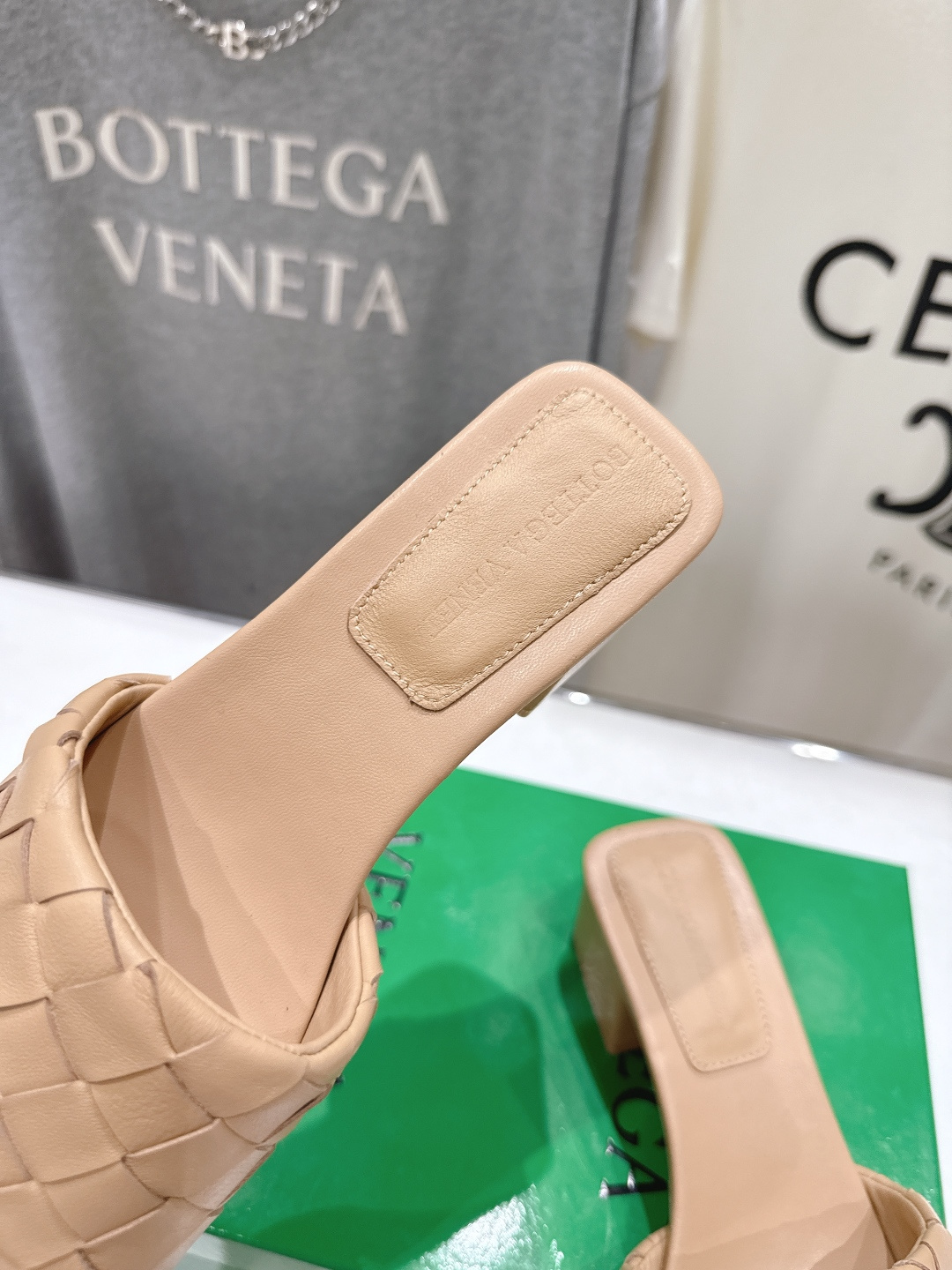 高版本出厂 高跟 Bottega Veneta/BV F065 2026ss夏季新款Parco Mule