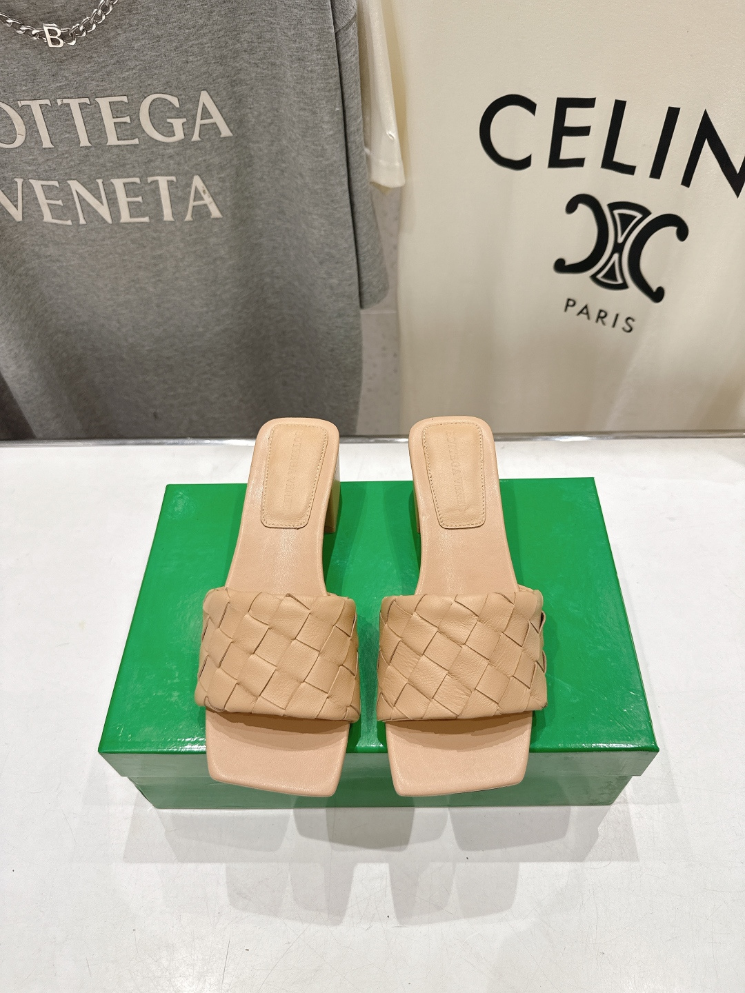 高版本出厂 高跟 Bottega Veneta/BV F065 2026ss夏季新款Parco Mule