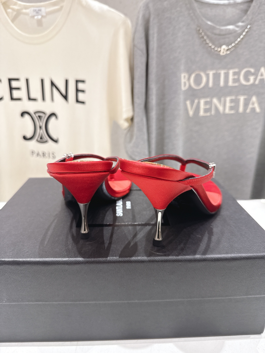 高版本出厂 SAINT LAURENT～F030 圣罗兰ysl 26ss夏季全新走秀款夹脚高跟拖鞋人字拖