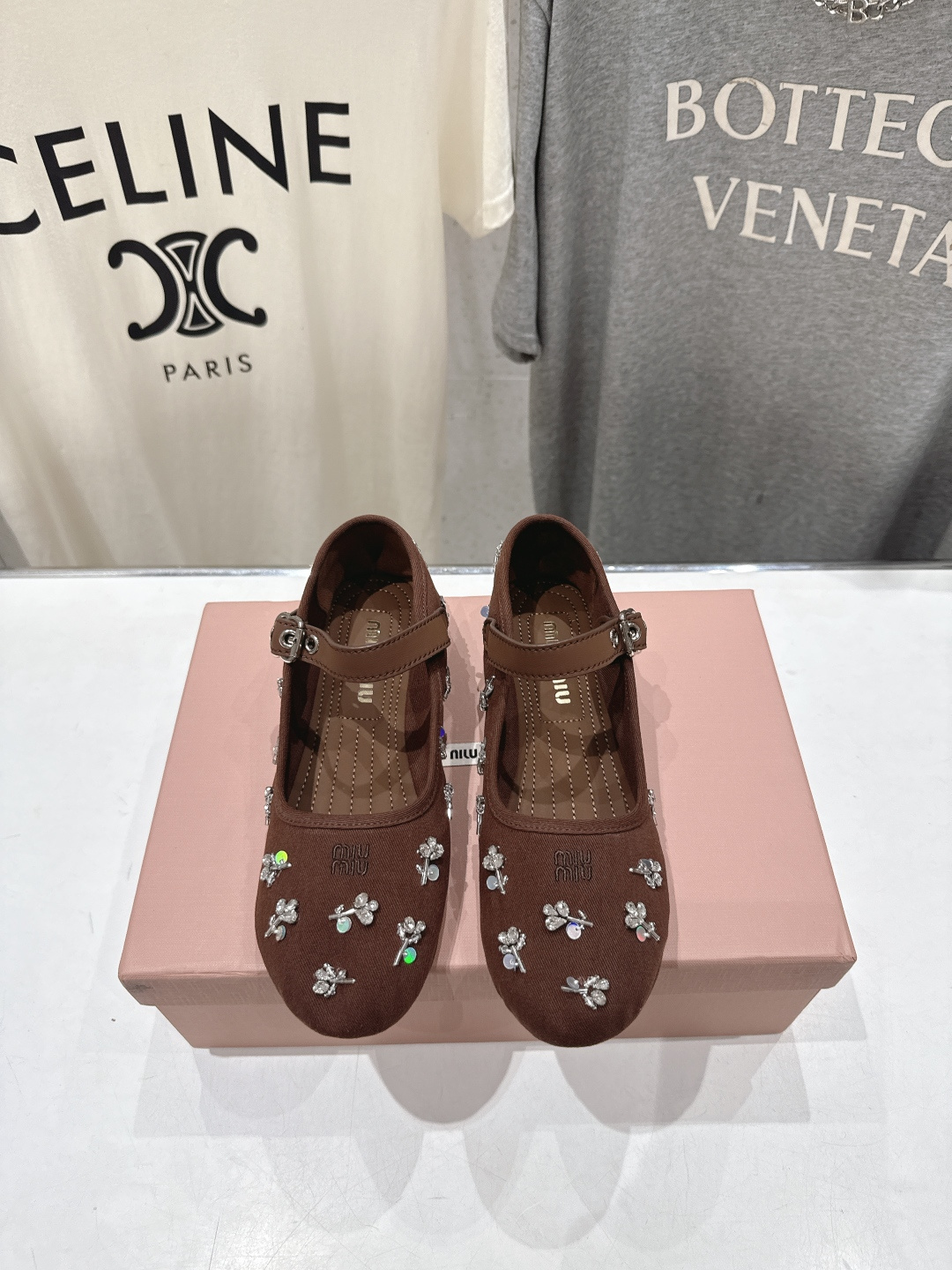 高版本出厂  MiuMiu/缪缪F033 2026ss新款法式仙女风玛丽珍平底鞋单鞋芭蕾平底鞋亮相缪缪2
