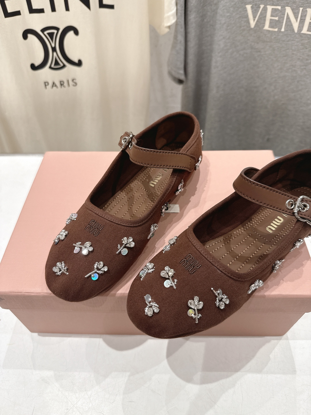 高版本出厂  MiuMiu/缪缪F033 2026ss新款法式仙女风玛丽珍平底鞋单鞋芭蕾平底鞋亮相缪缪2