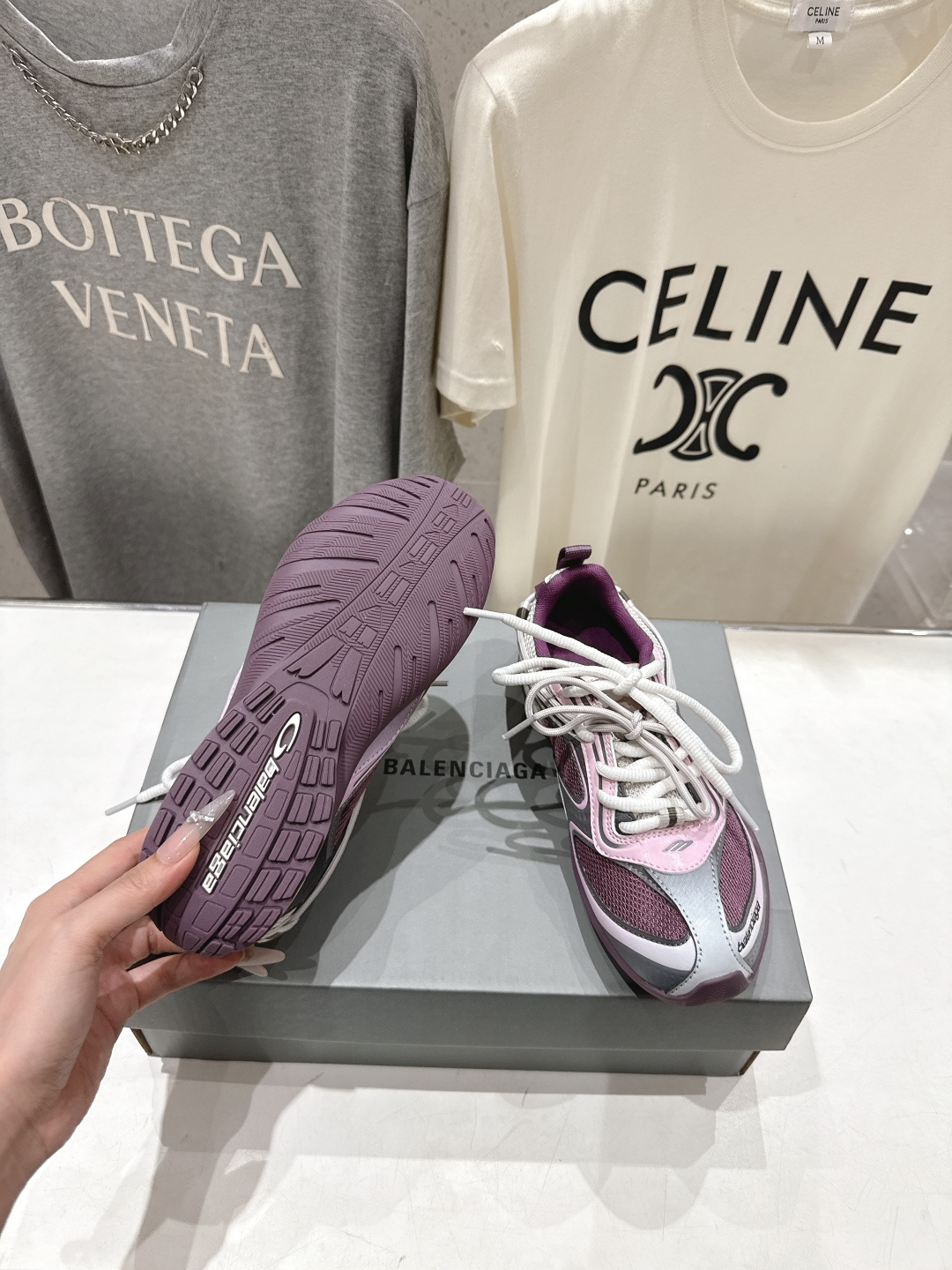 高版本出厂Balenciaga/巴黎世家 F046 26ss官方同步新款Rader系列做旧压纹标识休闲鞋