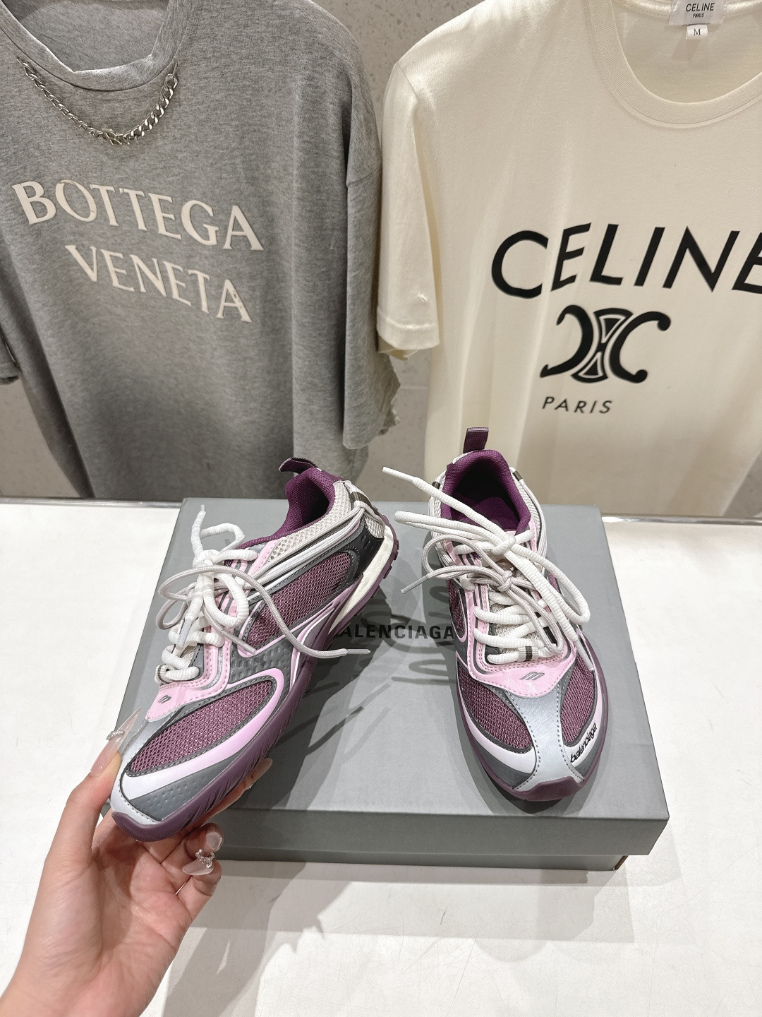 高版本出厂Balenciaga/巴黎世家 F046 26ss官方同步新款Rader系列做旧压纹标识休闲鞋