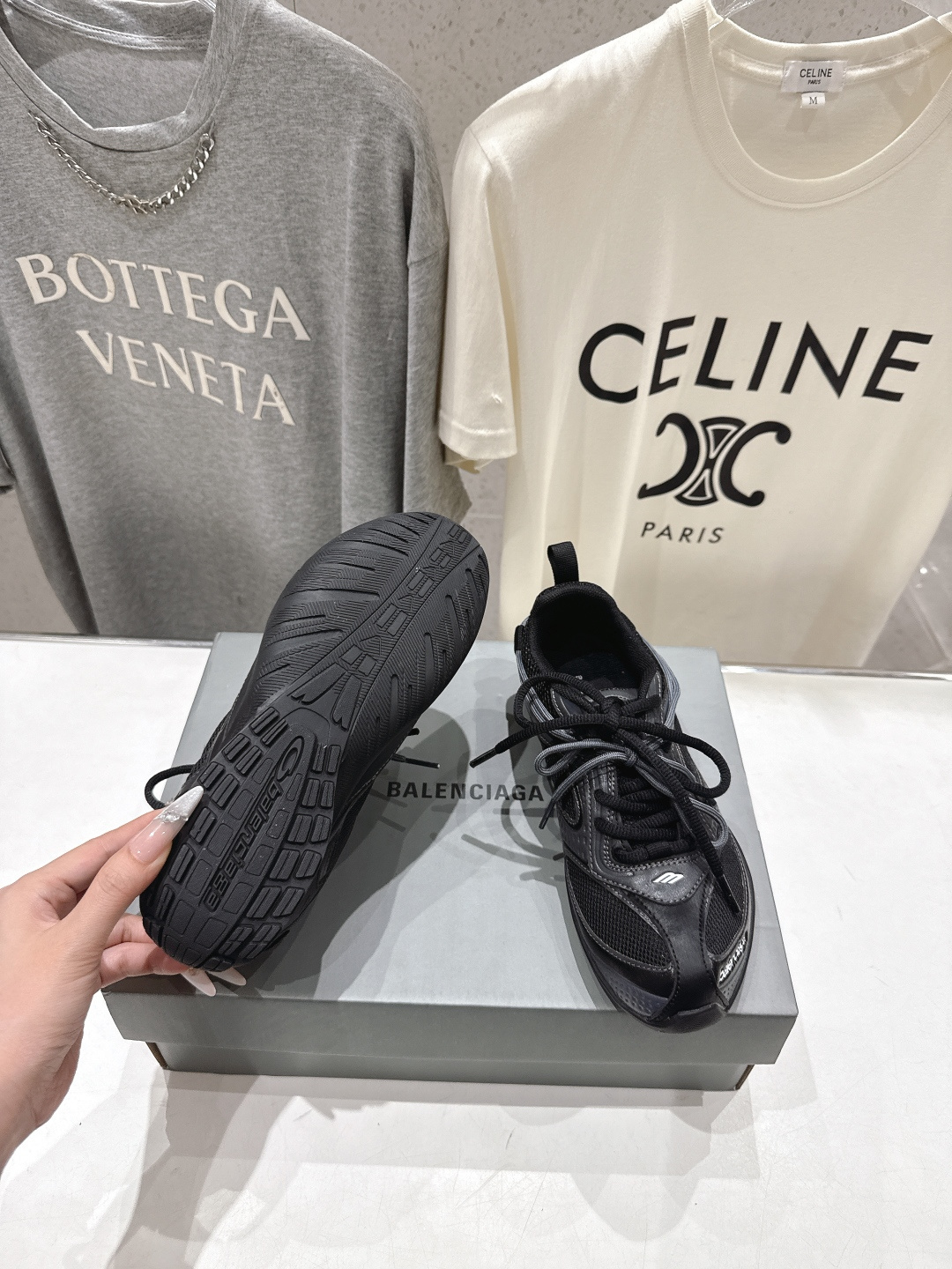 高版本出厂Balenciaga/巴黎世家 F046 26ss官方同步新款Rader系列做旧压纹标识休闲鞋