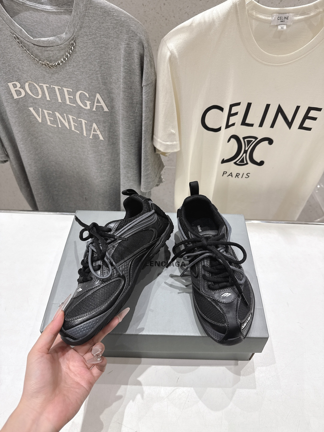 高版本出厂Balenciaga/巴黎世家 F046 26ss官方同步新款Rader系列做旧压纹标识休闲鞋