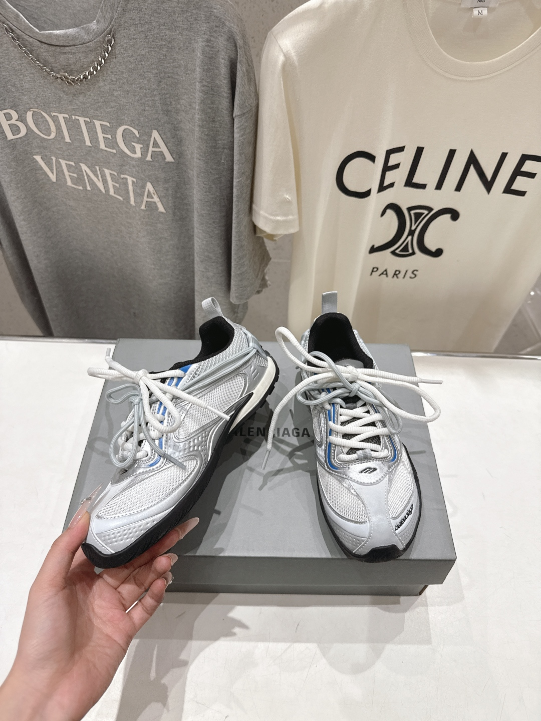 高版本出厂Balenciaga/巴黎世家 F046 26ss官方同步新款Rader系列做旧压纹标识休闲鞋