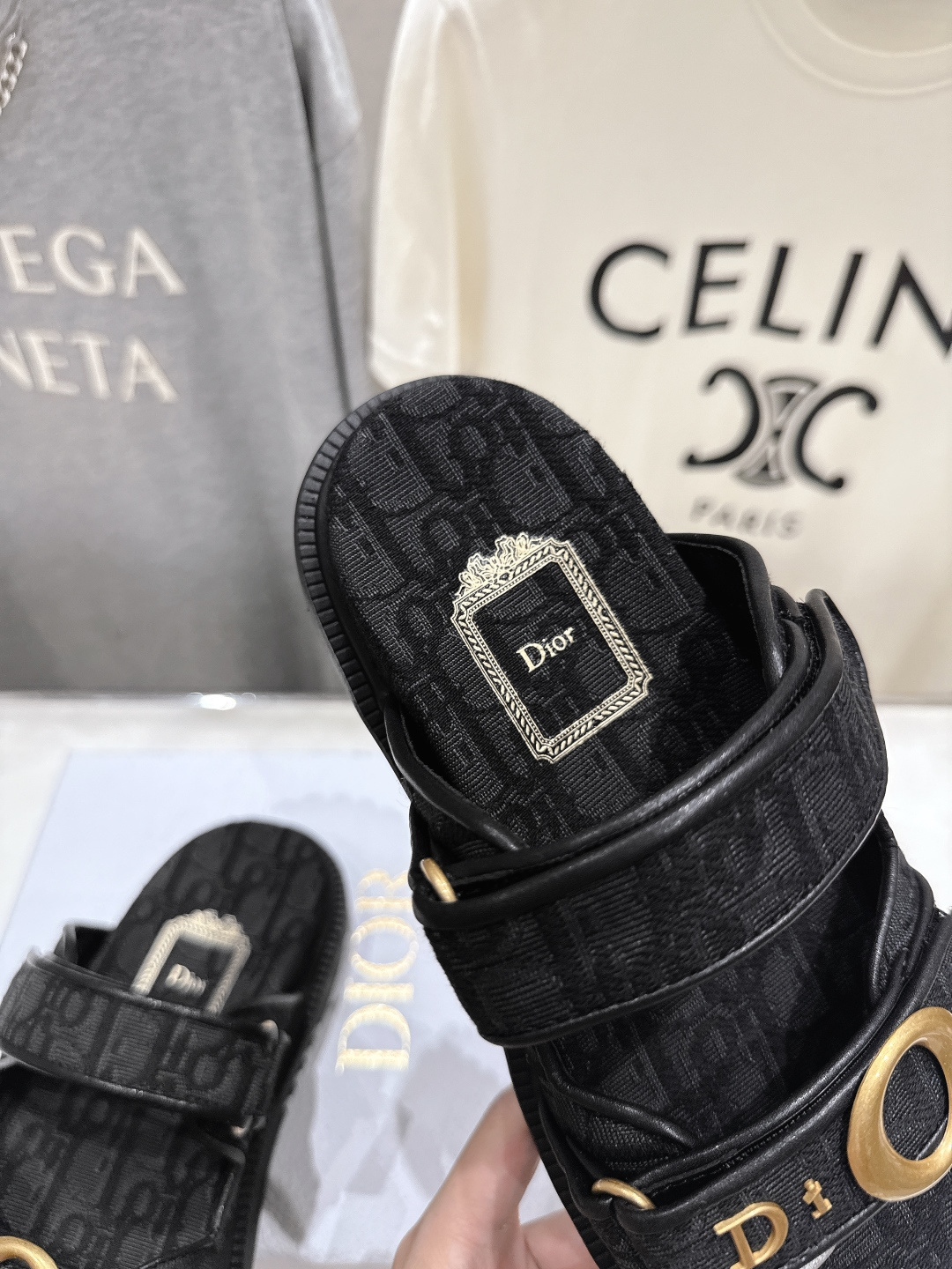 高版本出厂 【高品质】Dior*迪奥F019 D家2026ss春夏新款魔术贴厚底沙滩凉鞋～经典版型 搭配