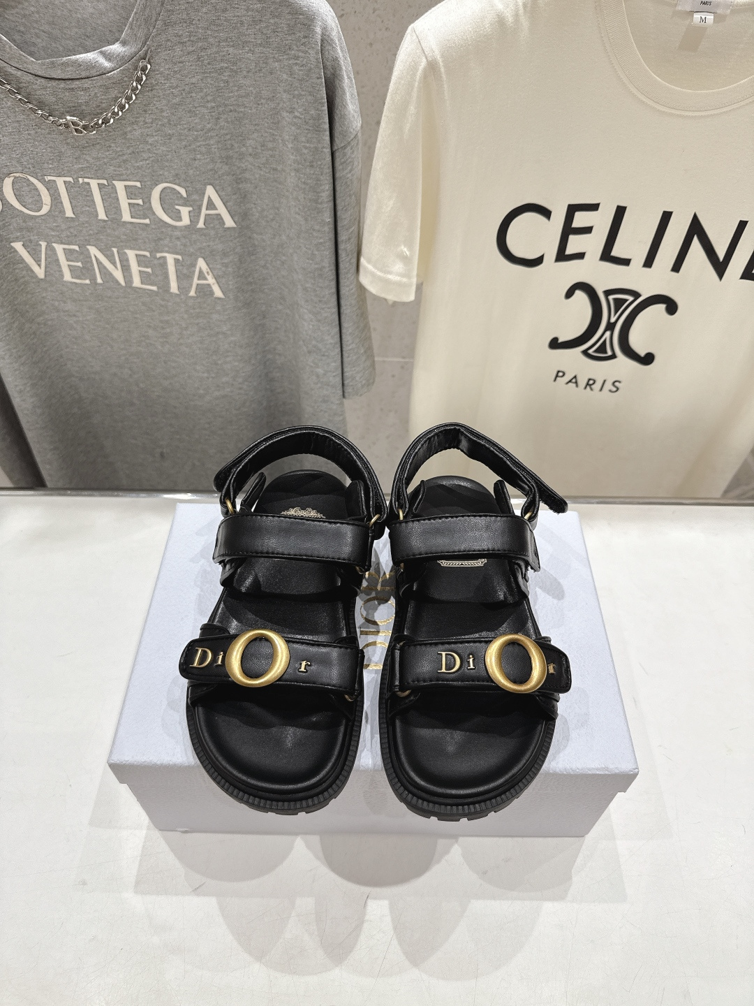 高版本出厂 【高品质】Dior*迪奥F019 D家2026ss春夏新款魔术贴厚底沙滩凉鞋～经典版型 搭配
