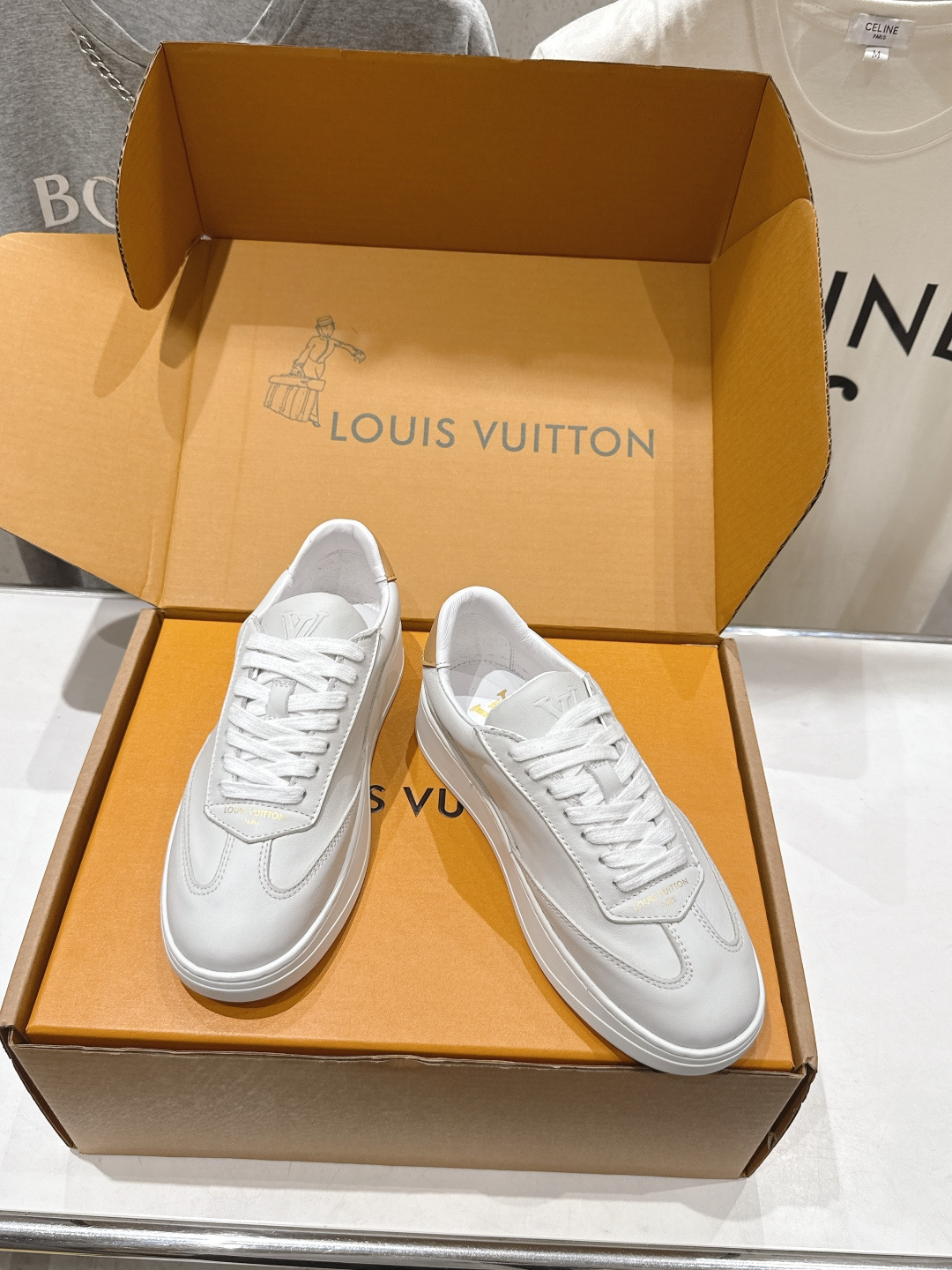高版本出厂 情侣款  LOUIS VUITTON～LV路易威登F048 L家驴牌最新款走秀情侣款系列厚底