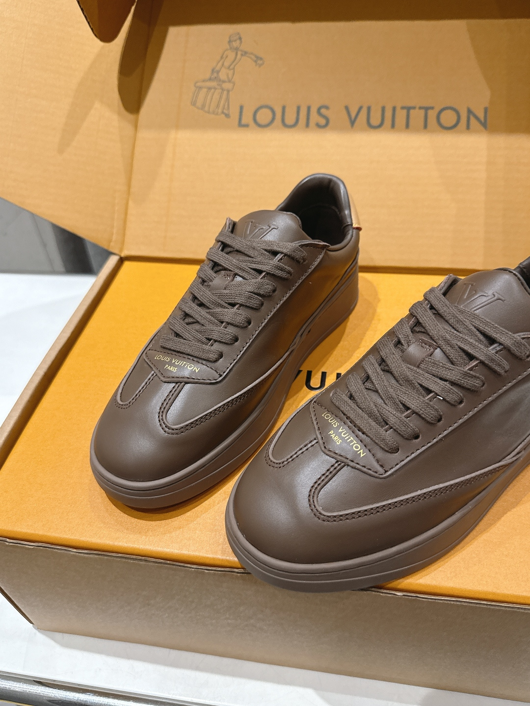 高版本出厂 情侣款  LOUIS VUITTON～LV路易威登F048 L家驴牌最新款走秀情侣款系列厚底