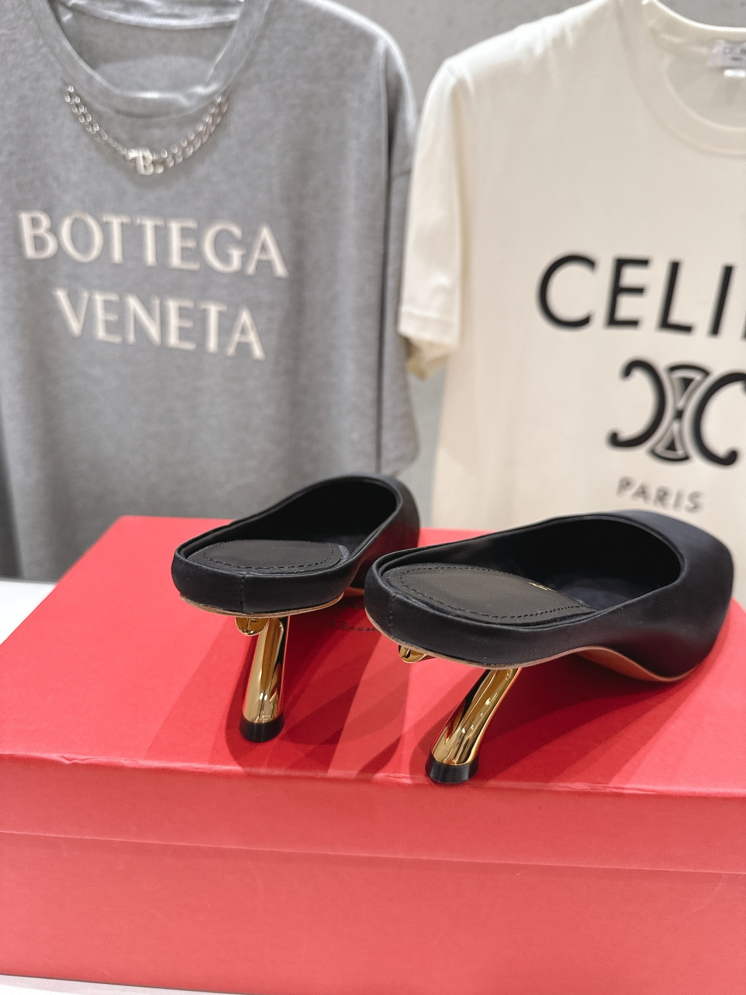 高版本出厂  FERRAGAMO/菲拉格慕F065  26ss夏季新款高跟半包拖鞋菲拉格慕今期高频曝光的