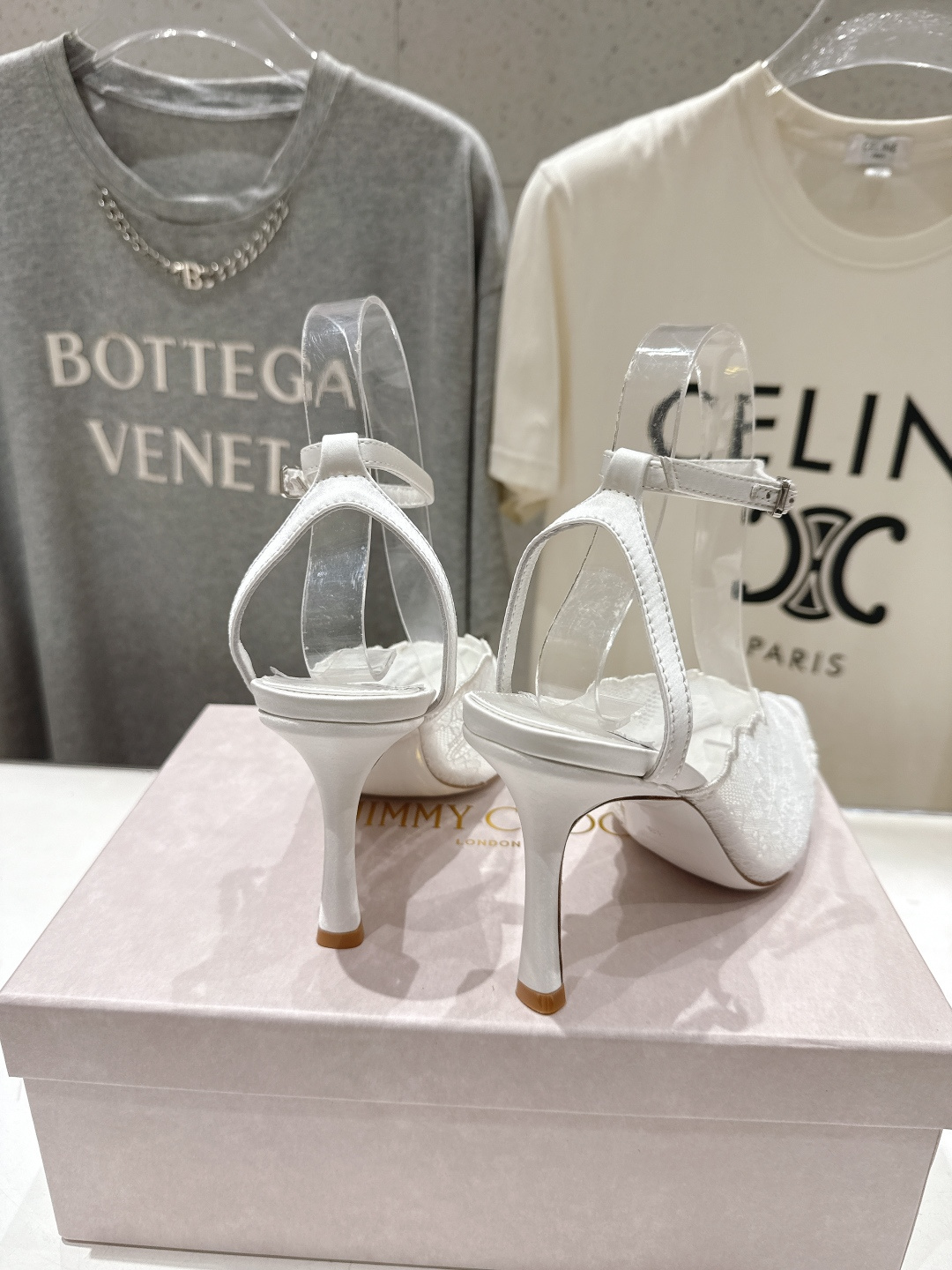 高版本出厂  JIMMY CHOO*｜JC/吉米周2026ss新款尖头蕾丝网纱高跟鞋凉鞋原版套楦，完美的