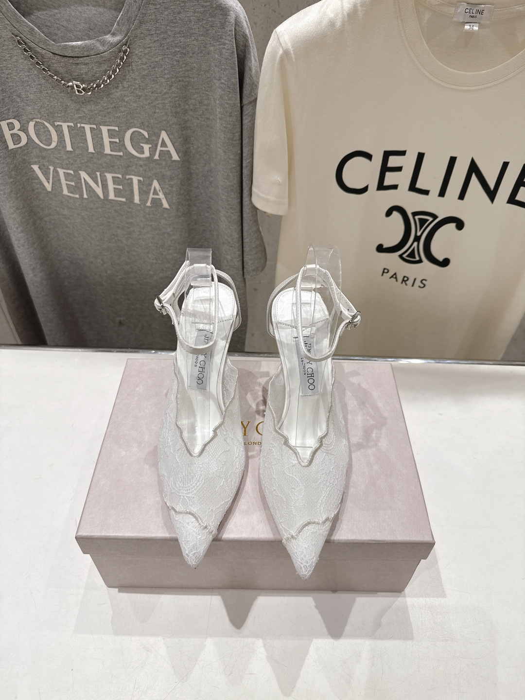高版本出厂  JIMMY CHOO*｜JC/吉米周2026ss新款尖头蕾丝网纱高跟鞋凉鞋原版套楦，完美的
