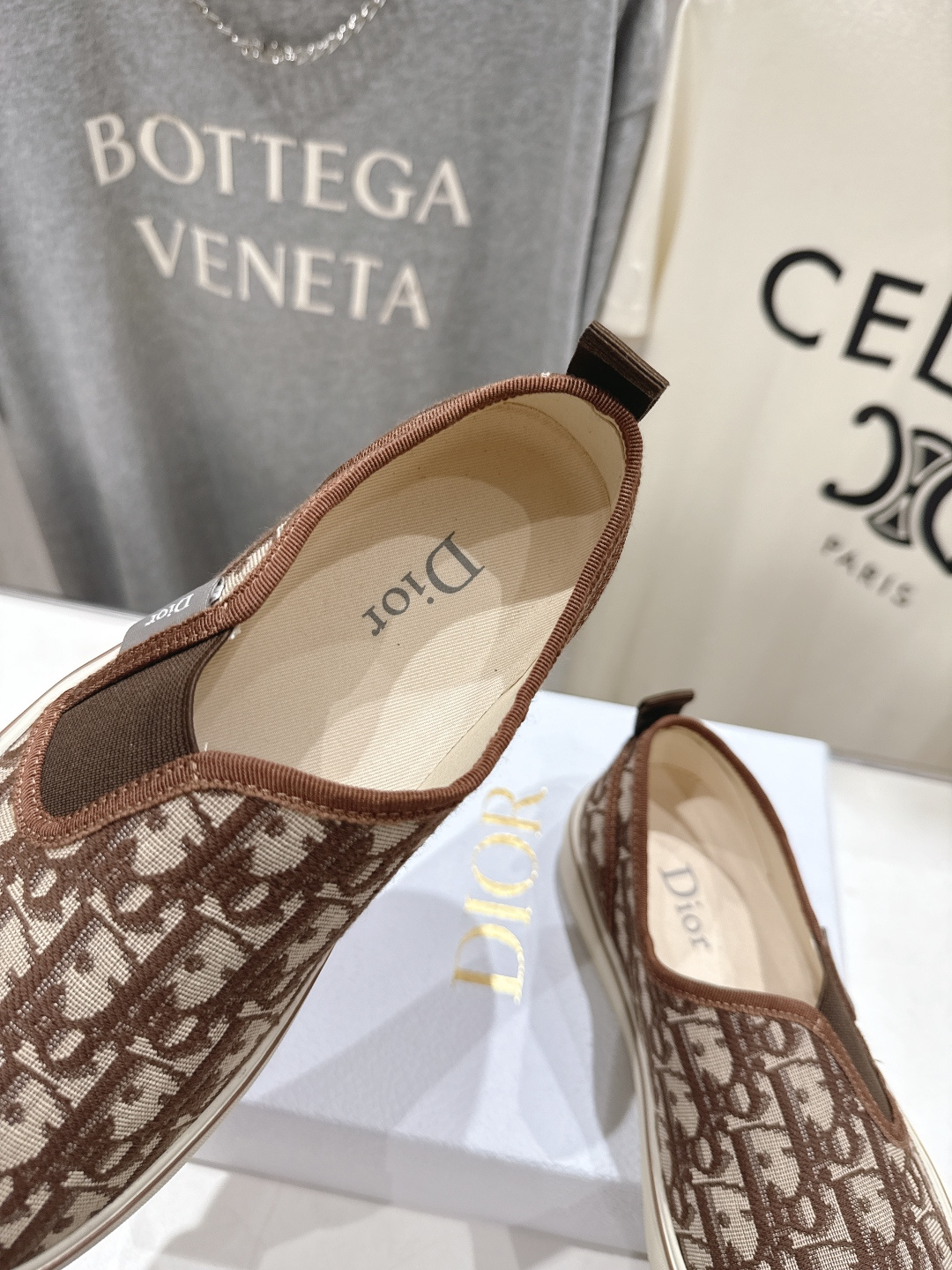 高版本出厂 情侣款  Dior/迪奥D家F019 2026ss新款时尚刺绣一脚蹬乐福鞋休闲鞋原版购入开发