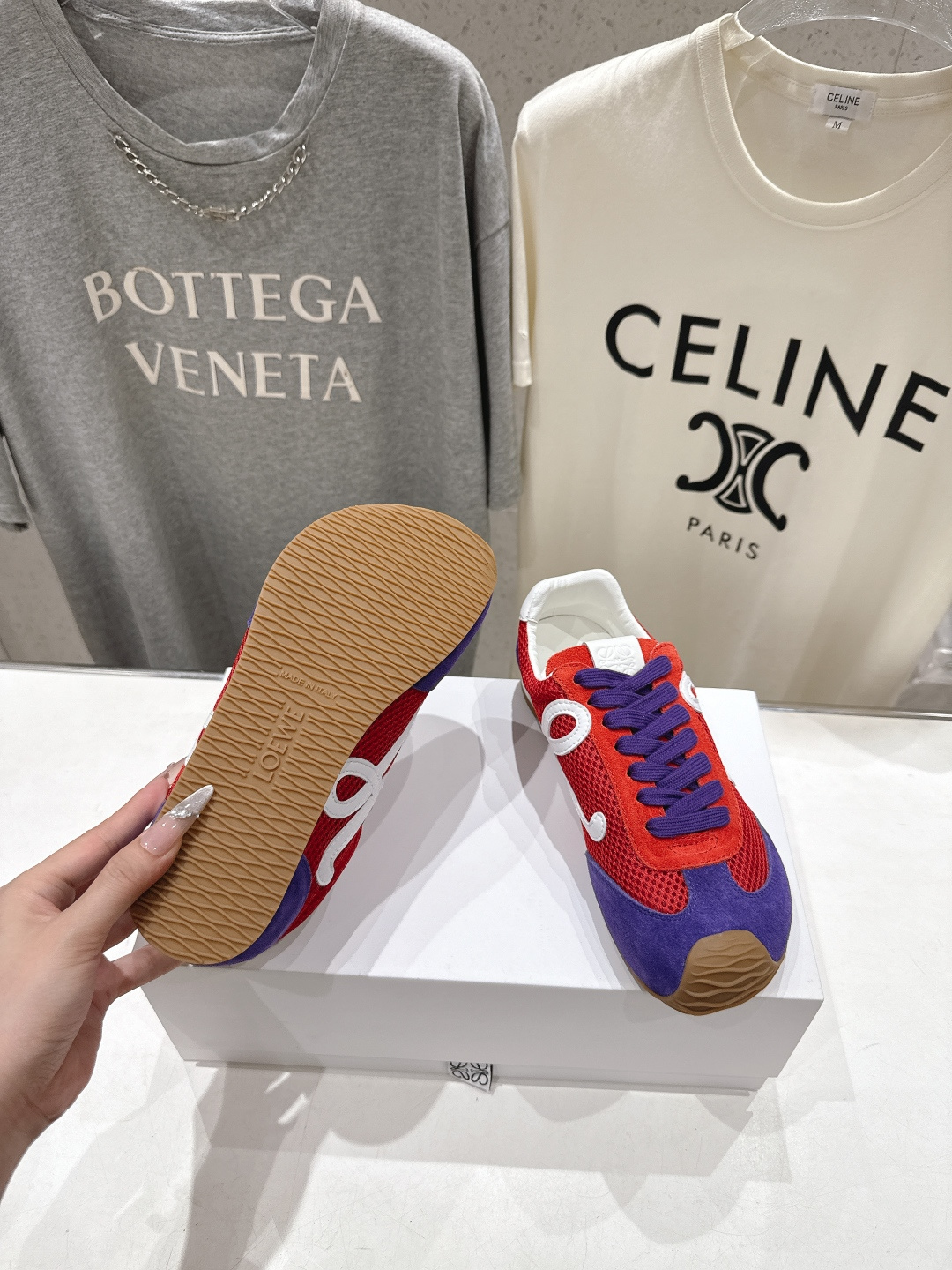 高版本出厂 网面 男码+10 LOEWE罗意威二代Ballet Runner升级2.0给足界一些震撼，2