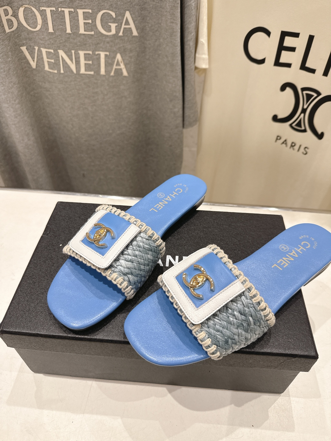 高版本出厂  CHANEL*香奈儿F016 小香2026/𝐒𝐒 𝐧𝐞𝐰夏季新品编织平底拖鞋这一季的拖鞋简