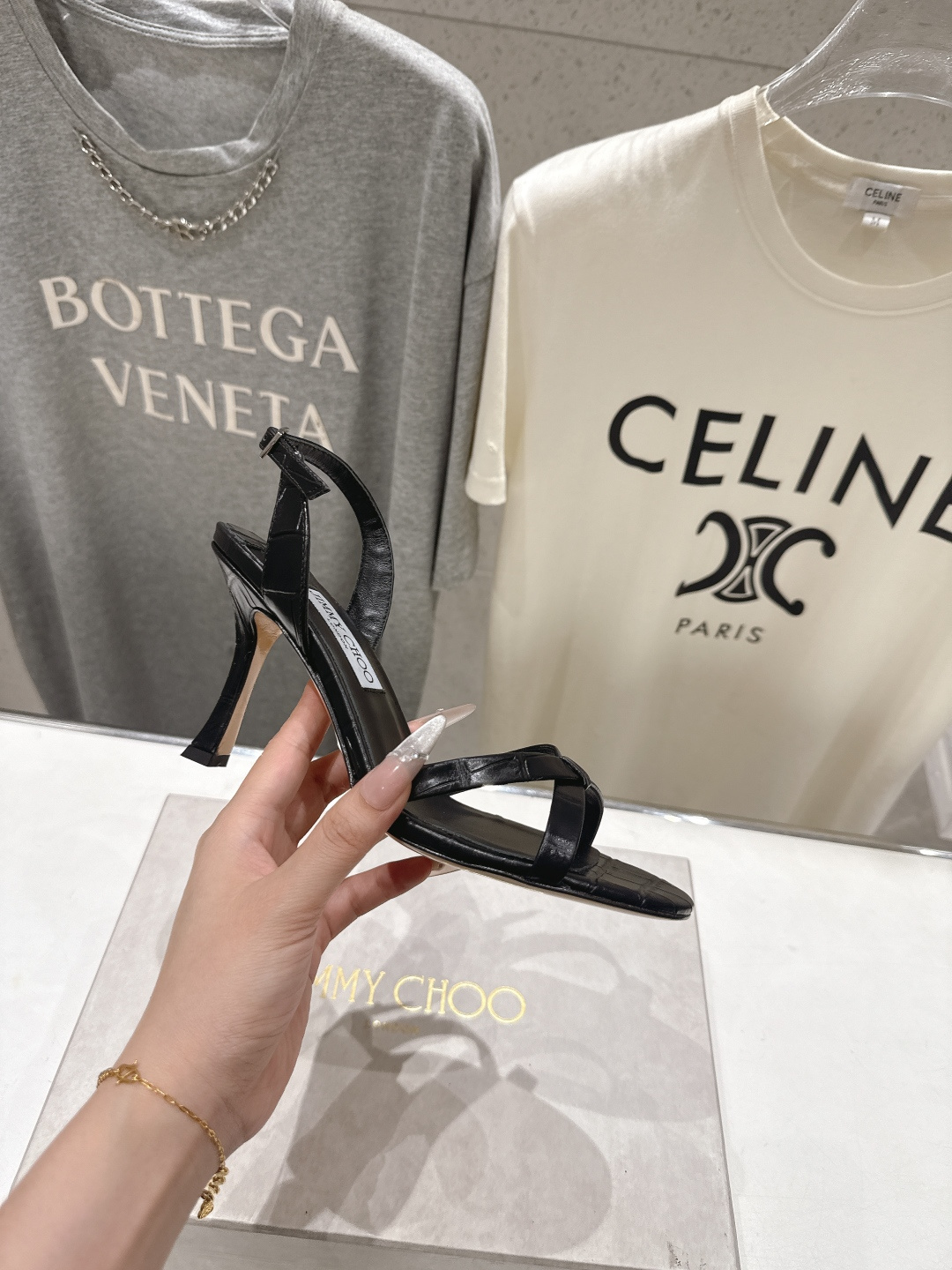 高版本出厂  JIMMY CHOO*｜JC/吉米周2026ss新款简约仙女风高跟鞋凉鞋原版套楦，完美的线