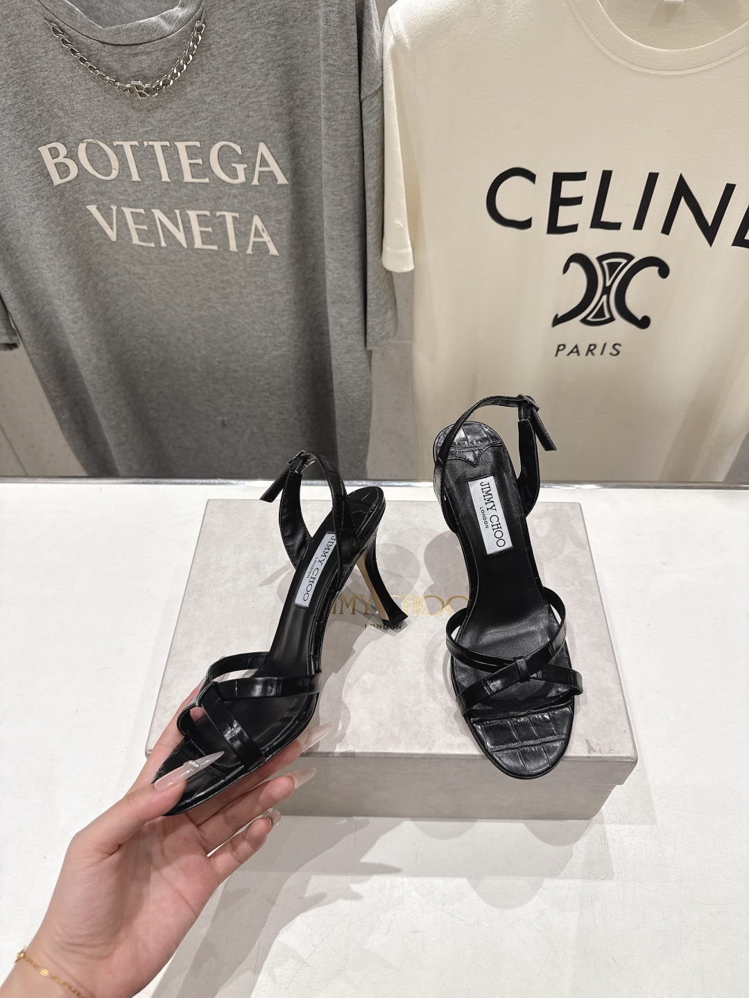 高版本出厂  JIMMY CHOO*｜JC/吉米周2026ss新款简约仙女风高跟鞋凉鞋原版套楦，完美的线