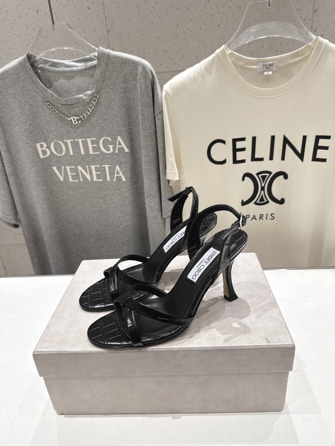高版本出厂  JIMMY CHOO*｜JC/吉米周2026ss新款简约仙女风高跟鞋凉鞋原版套楦，完美的线