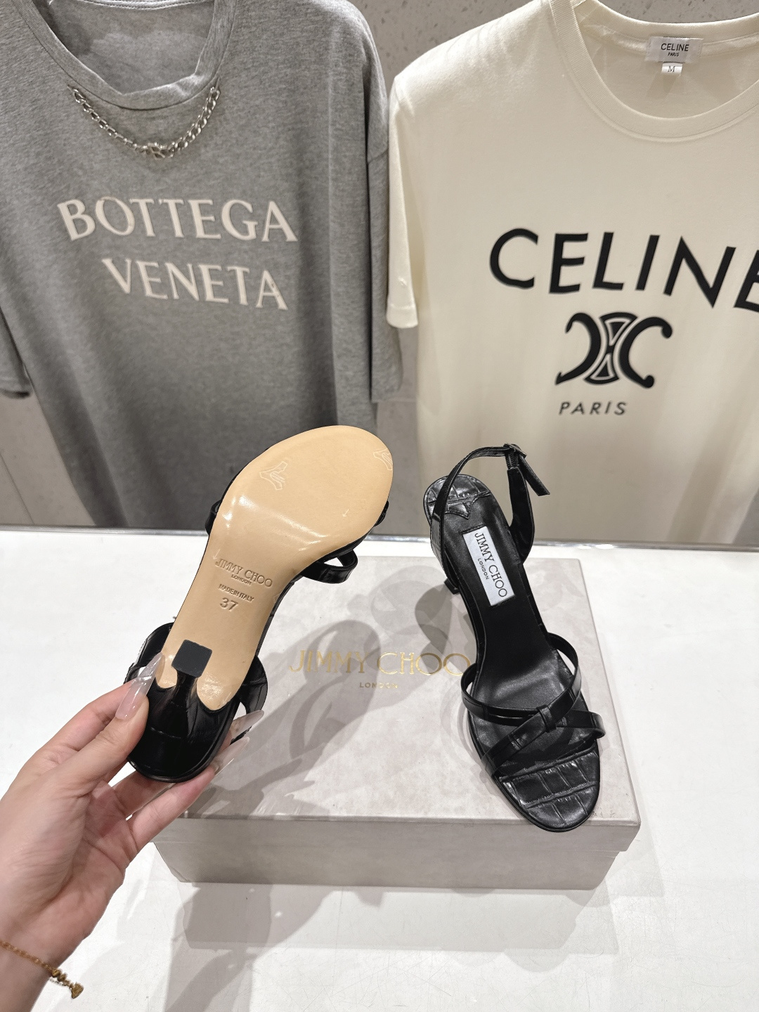 高版本出厂  JIMMY CHOO*｜JC/吉米周2026ss新款简约仙女风高跟鞋凉鞋原版套楦，完美的线