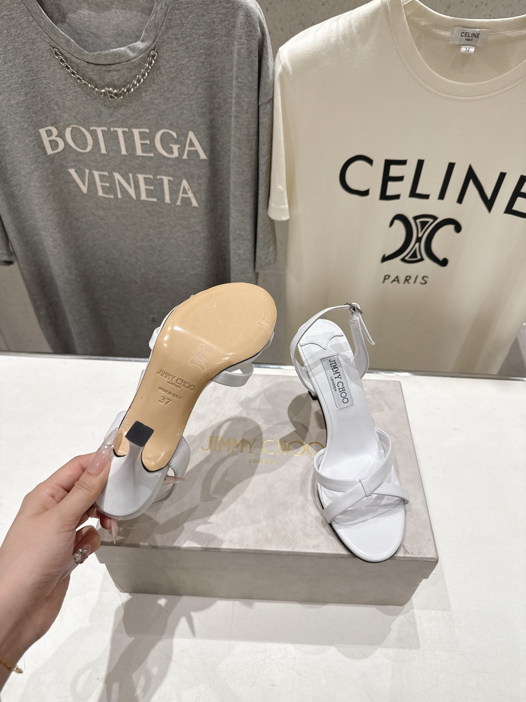 高版本出厂  JIMMY CHOO*｜JC/吉米周2026ss新款简约仙女风高跟鞋凉鞋原版套楦，完美的线