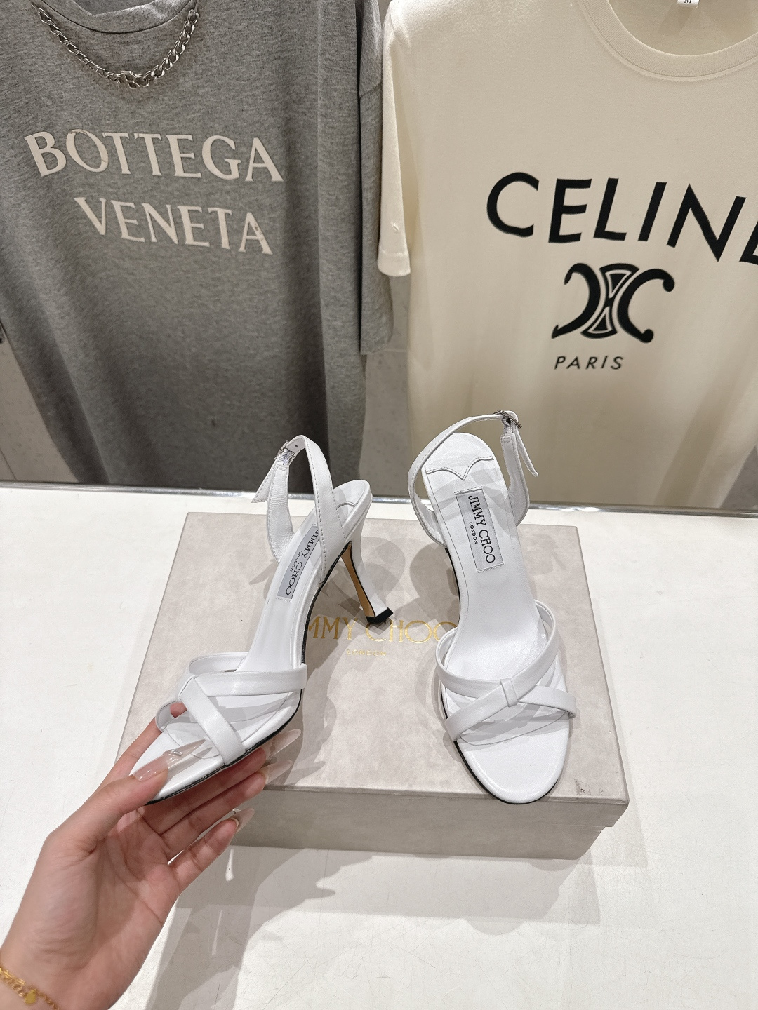 高版本出厂  JIMMY CHOO*｜JC/吉米周2026ss新款简约仙女风高跟鞋凉鞋原版套楦，完美的线