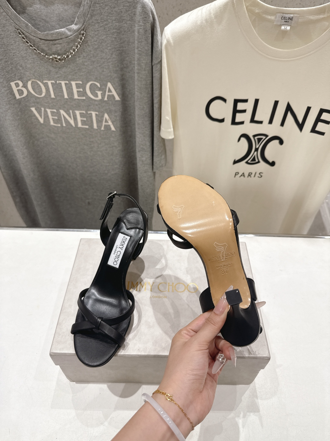 高版本出厂  JIMMY CHOO*｜JC/吉米周2026ss新款简约仙女风高跟鞋凉鞋原版套楦，完美的线