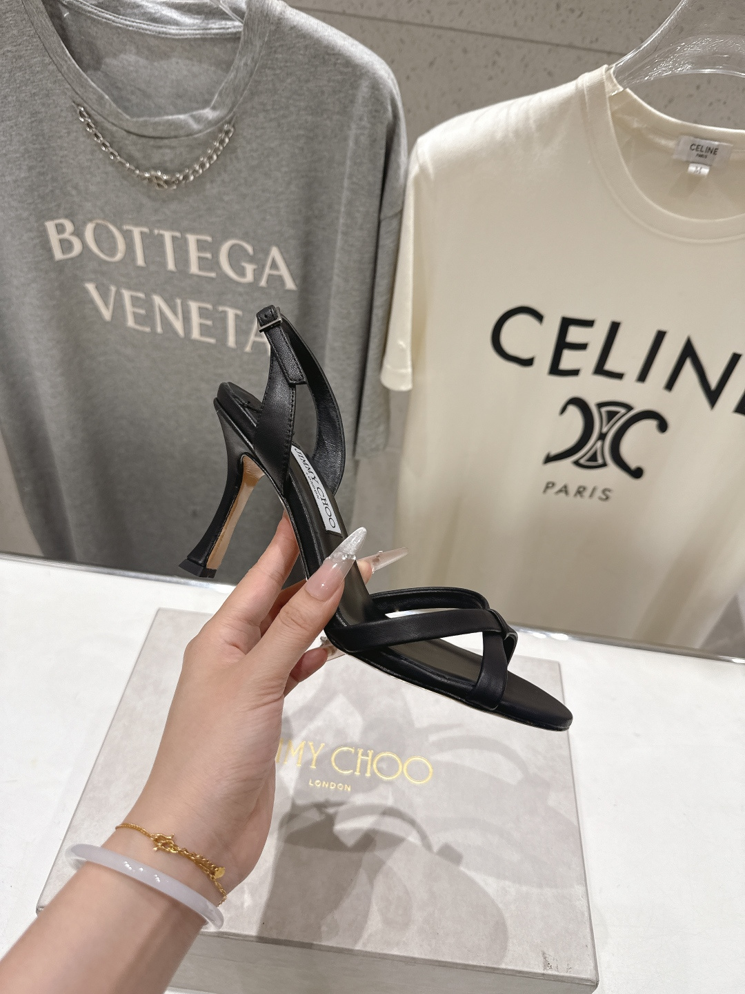 高版本出厂  JIMMY CHOO*｜JC/吉米周2026ss新款简约仙女风高跟鞋凉鞋原版套楦，完美的线