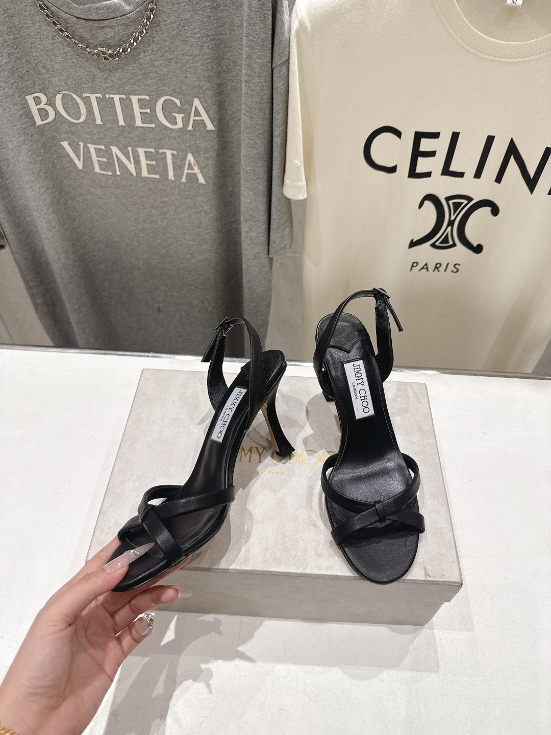 高版本出厂  JIMMY CHOO*｜JC/吉米周2026ss新款简约仙女风高跟鞋凉鞋原版套楦，完美的线