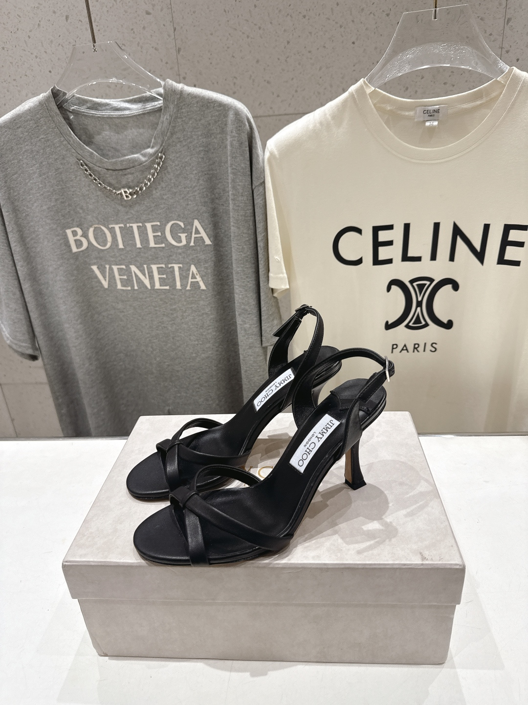 高版本出厂  JIMMY CHOO*｜JC/吉米周2026ss新款简约仙女风高跟鞋凉鞋原版套楦，完美的线