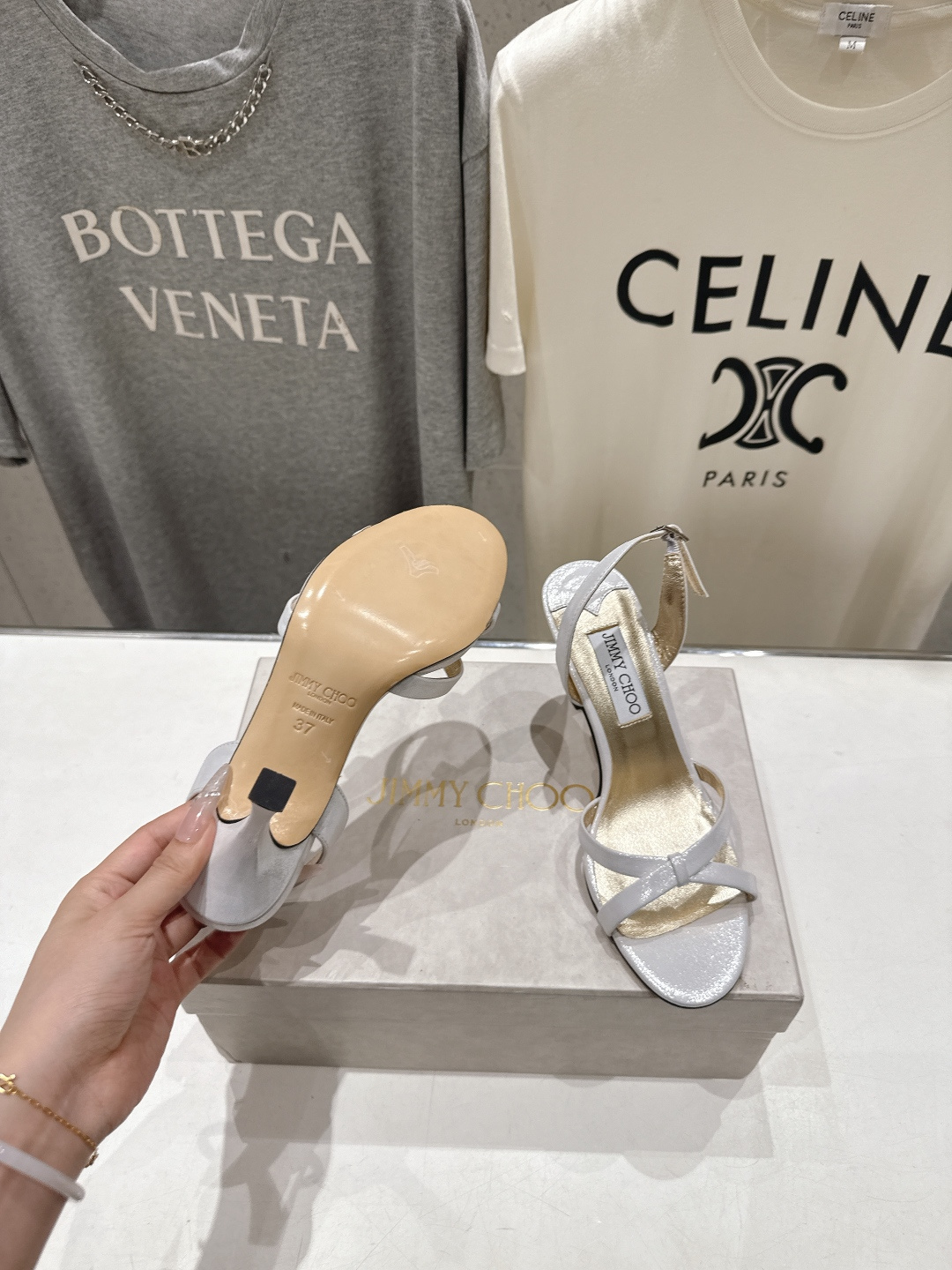 高版本出厂  JIMMY CHOO*｜JC/吉米周2026ss新款简约仙女风高跟鞋凉鞋原版套楦，完美的线
