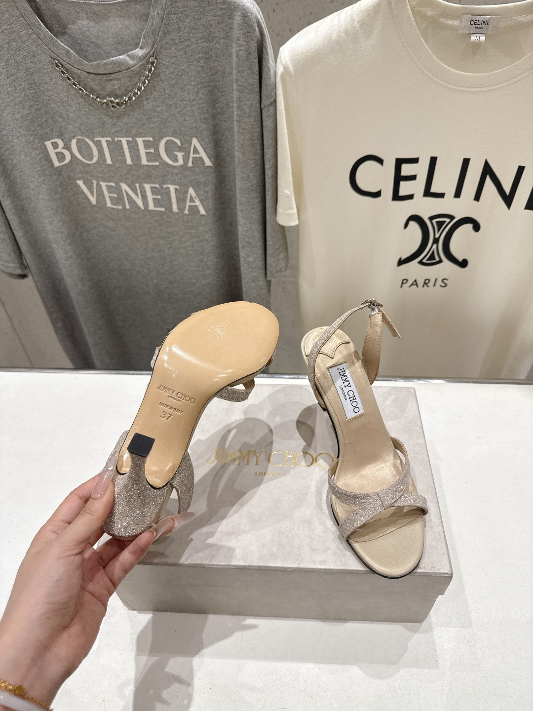 高版本出厂  JIMMY CHOO*｜JC/吉米周2026ss新款简约仙女风高跟鞋凉鞋原版套楦，完美的线