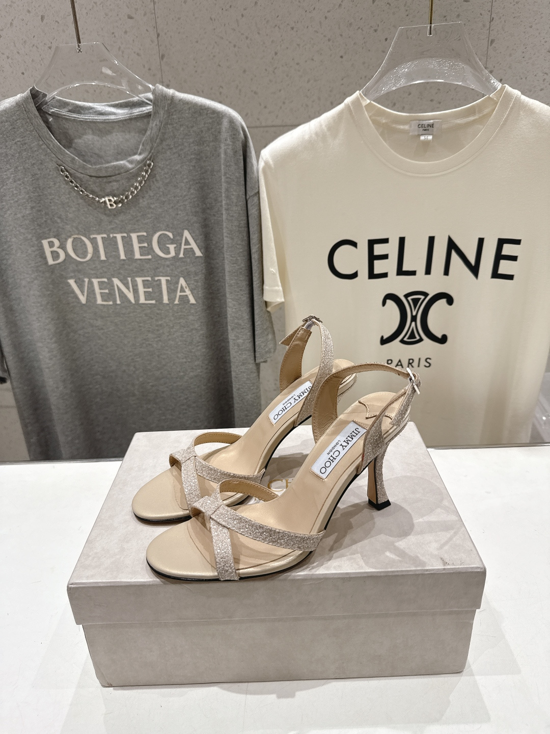 高版本出厂  JIMMY CHOO*｜JC/吉米周2026ss新款简约仙女风高跟鞋凉鞋原版套楦，完美的线
