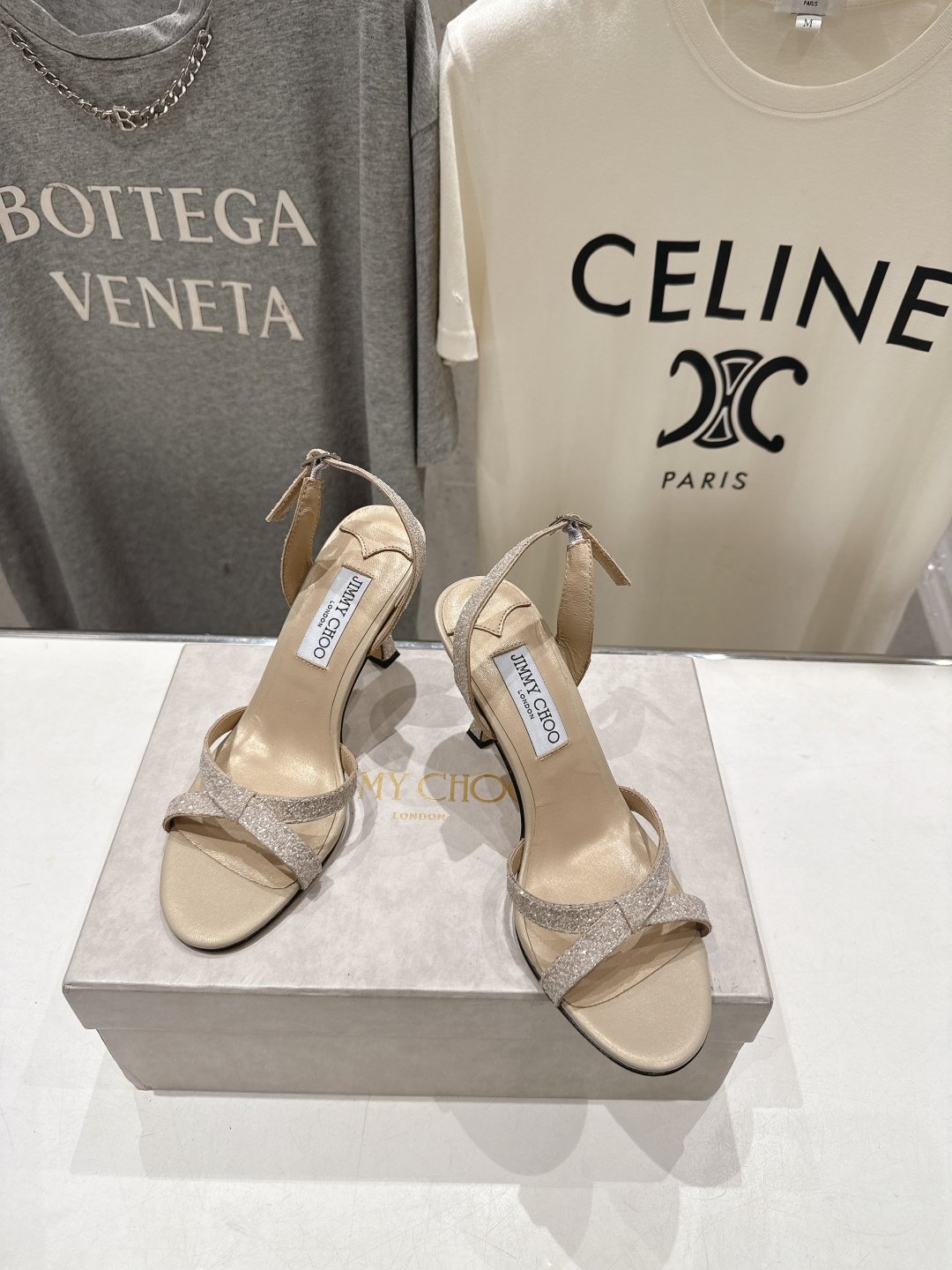 高版本出厂  JIMMY CHOO*｜JC/吉米周2026ss新款简约仙女风高跟鞋凉鞋原版套楦，完美的线
