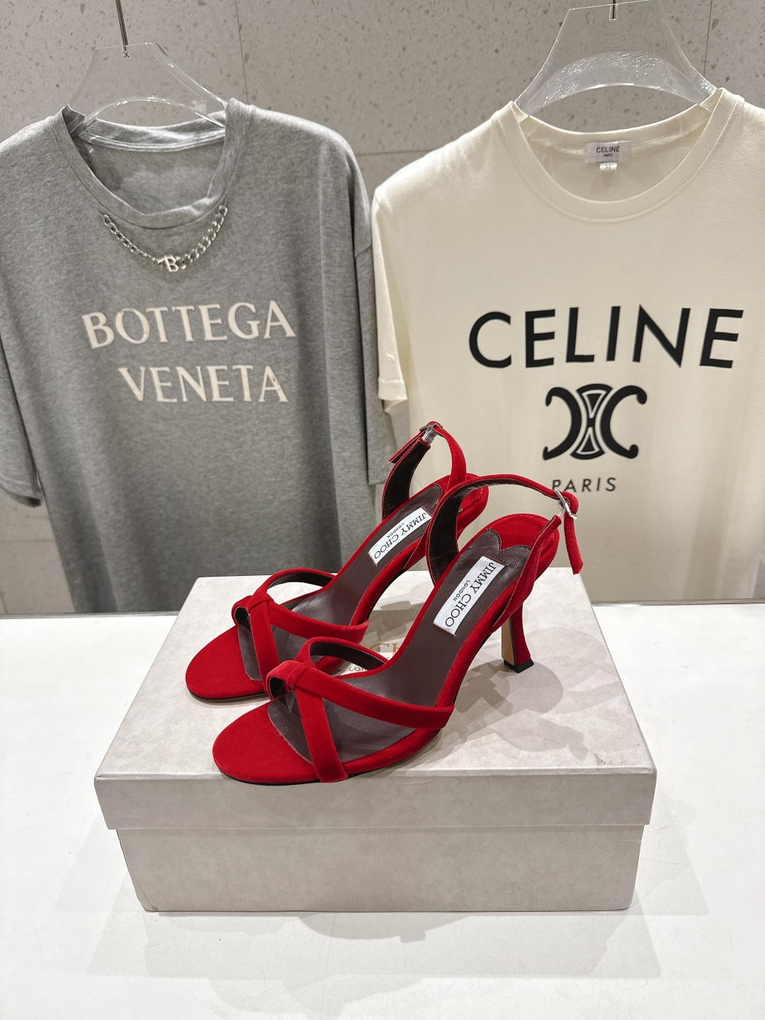 高版本出厂  JIMMY CHOO*｜JC/吉米周2026ss新款简约仙女风高跟鞋凉鞋原版套楦，完美的线