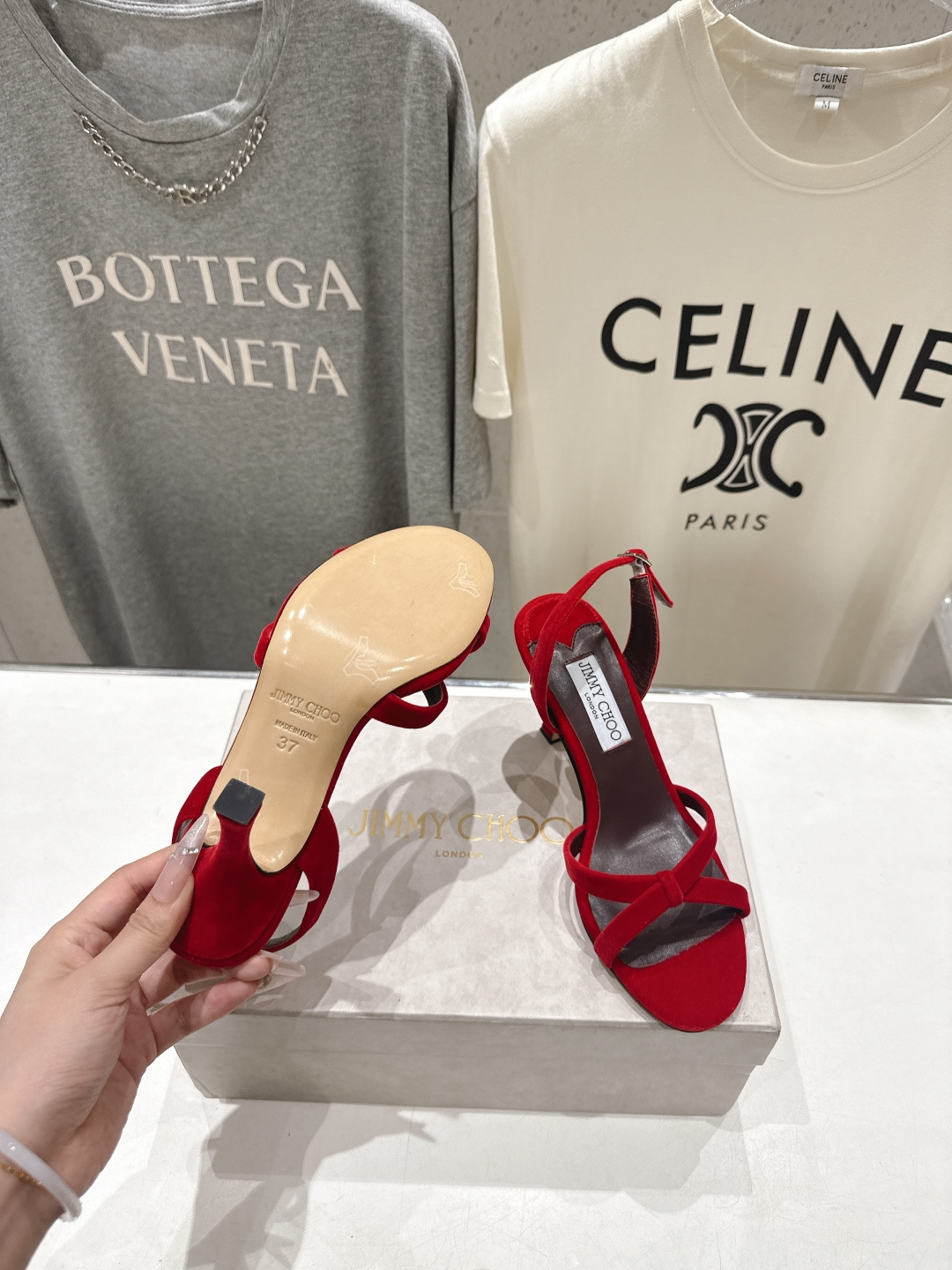 高版本出厂  JIMMY CHOO*｜JC/吉米周2026ss新款简约仙女风高跟鞋凉鞋原版套楦，完美的线