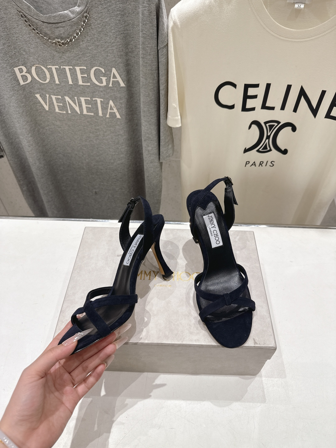 高版本出厂  JIMMY CHOO*｜JC/吉米周2026ss新款简约仙女风高跟鞋凉鞋原版套楦，完美的线