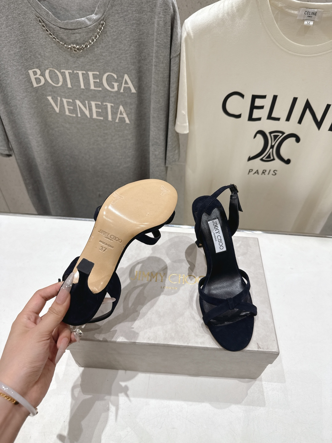 高版本出厂  JIMMY CHOO*｜JC/吉米周2026ss新款简约仙女风高跟鞋凉鞋原版套楦，完美的线