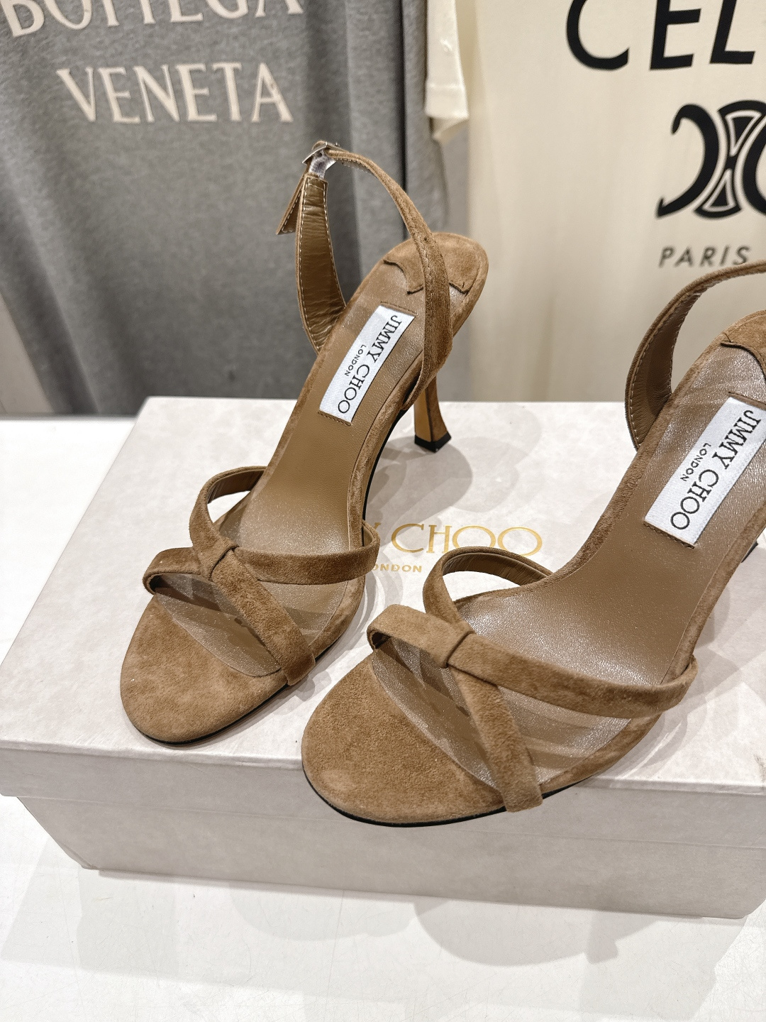 高版本出厂  JIMMY CHOO*｜JC/吉米周2026ss新款简约仙女风高跟鞋凉鞋原版套楦，完美的线