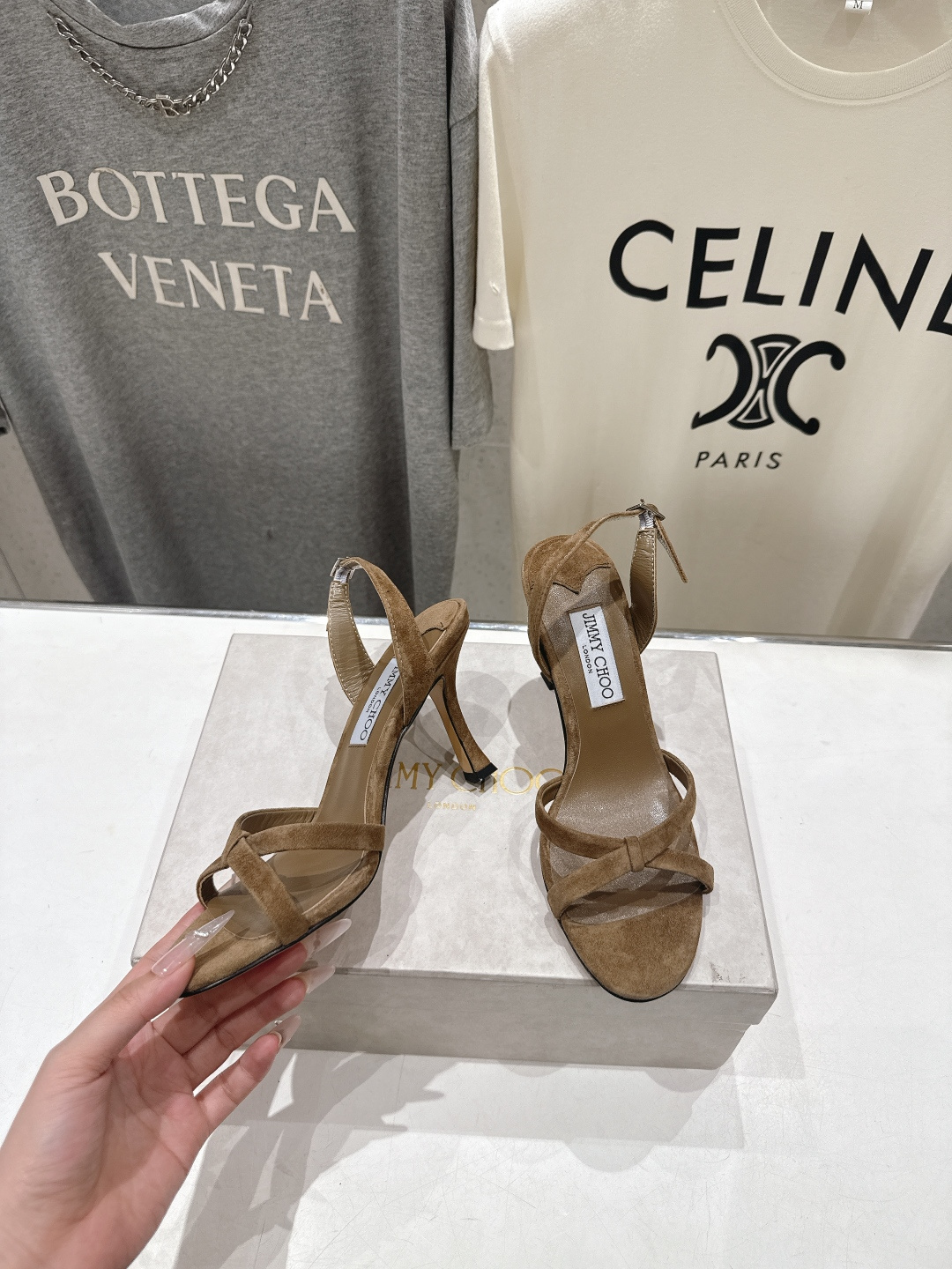 高版本出厂  JIMMY CHOO*｜JC/吉米周2026ss新款简约仙女风高跟鞋凉鞋原版套楦，完美的线