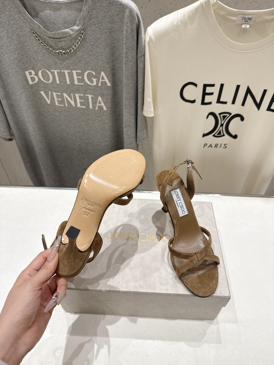 高版本出厂  JIMMY CHOO*｜JC/吉米周2026ss新款简约仙女风高跟鞋凉鞋原版套楦，完美的线