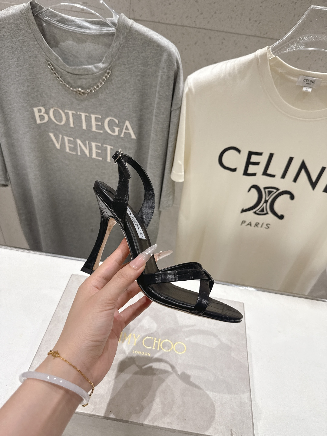 高版本出厂  JIMMY CHOO*｜JC/吉米周2026ss新款简约仙女风高跟鞋凉鞋原版套楦，完美的线